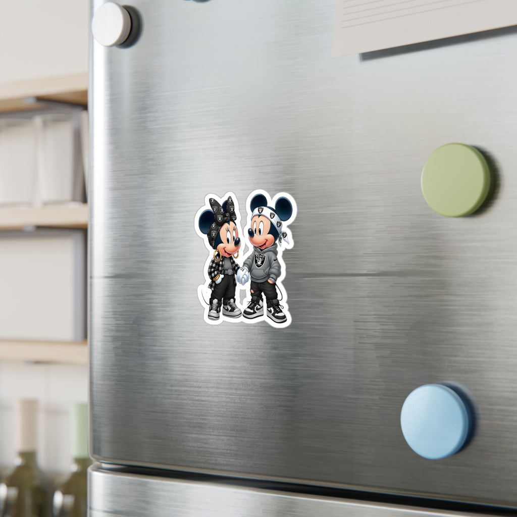 Minnie & Mickey Mouse - Raiders Vinyl Decal