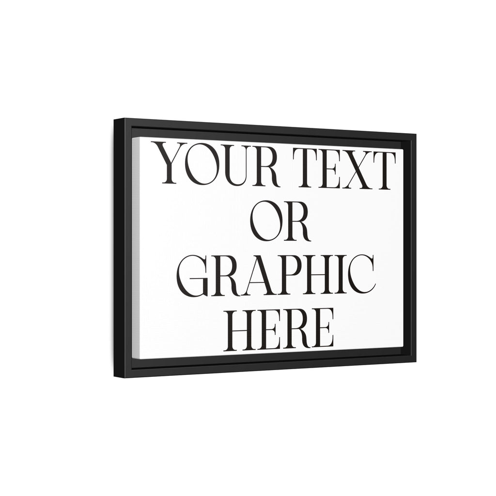 Custom Personalized Framed Canvas Print