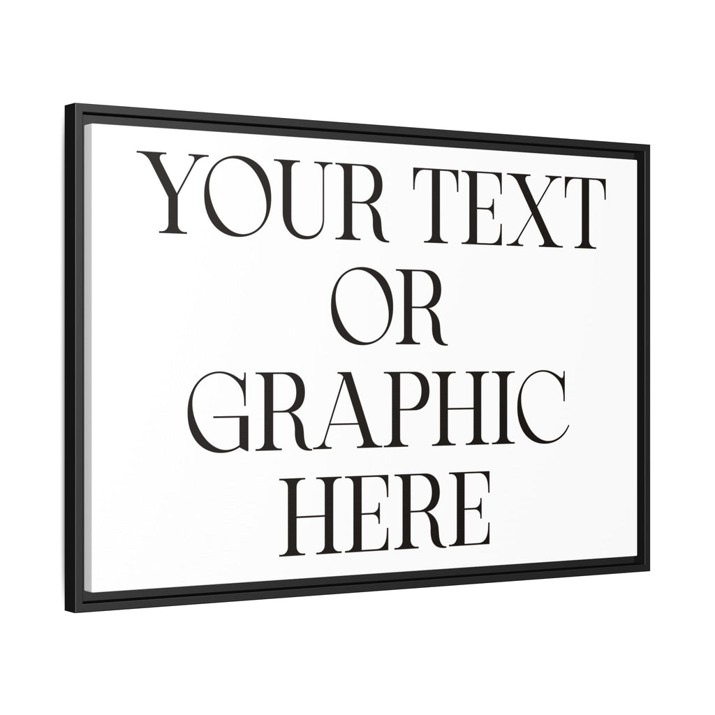 Custom Personalized Framed Canvas Print