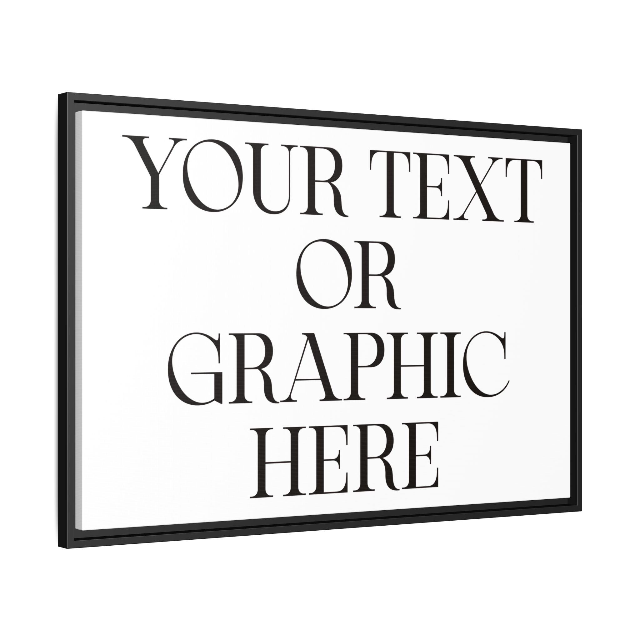 Custom Personalized Framed Canvas Print