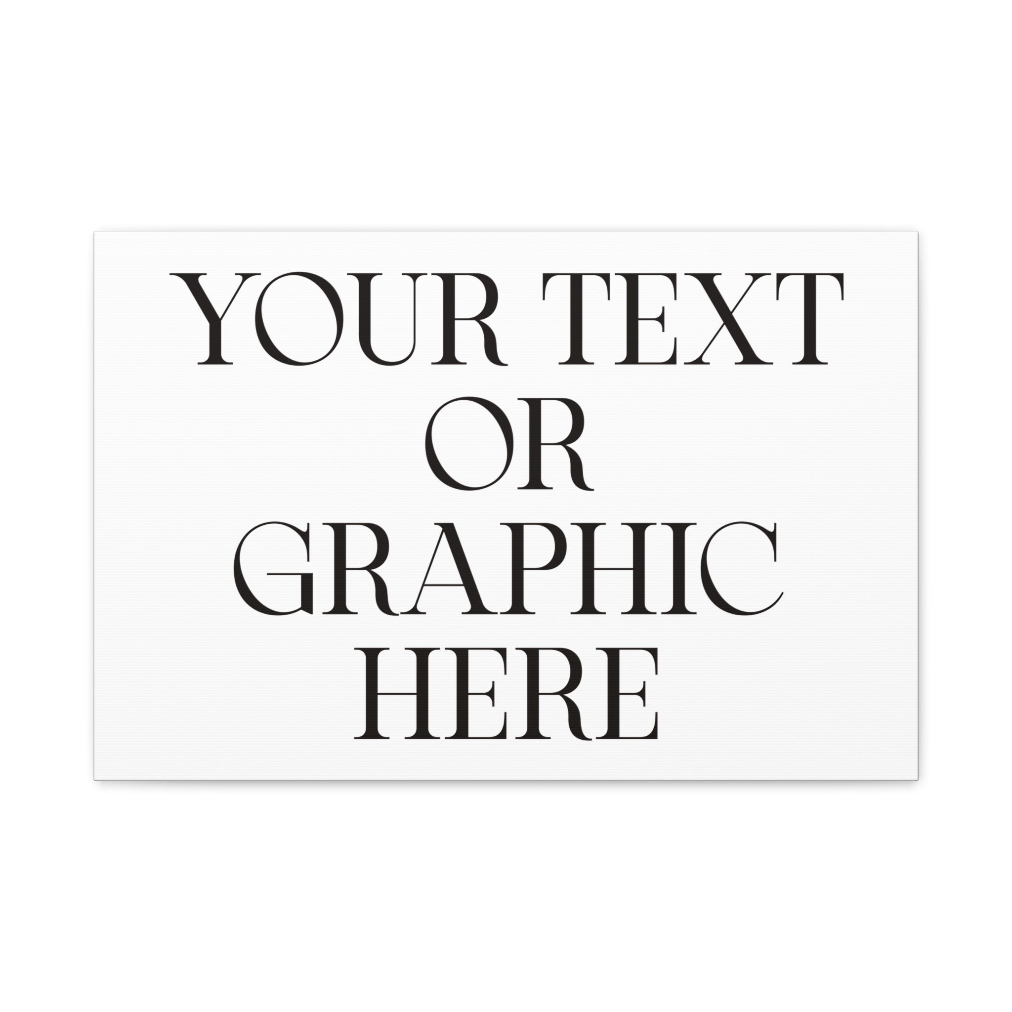 Custom Personalized Matte Canvas Print