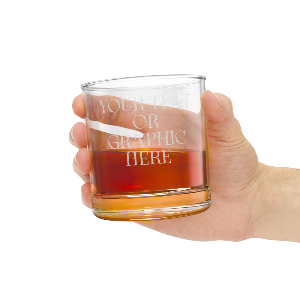 Custom Personalized - 10.5 oz Whiskey Rocks Glass