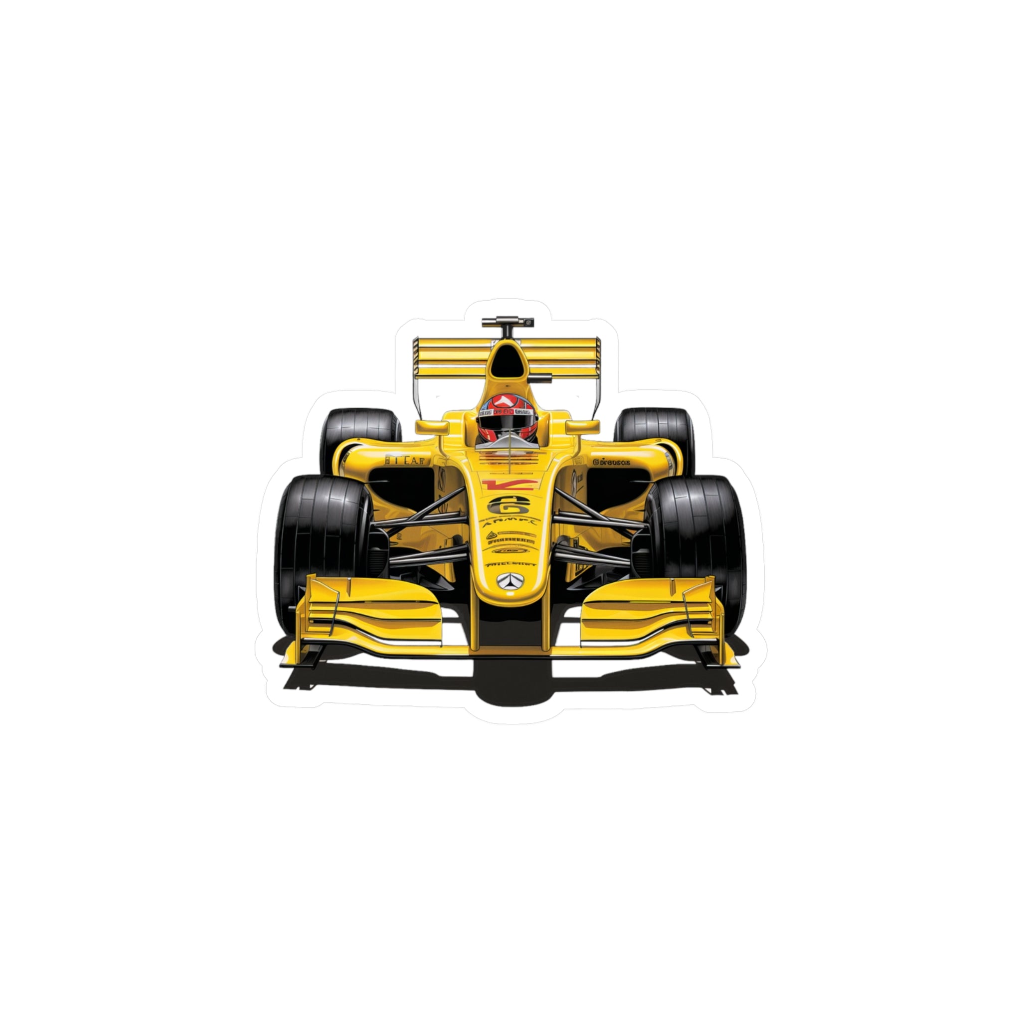 F1 Car #9 Vinyl Decal