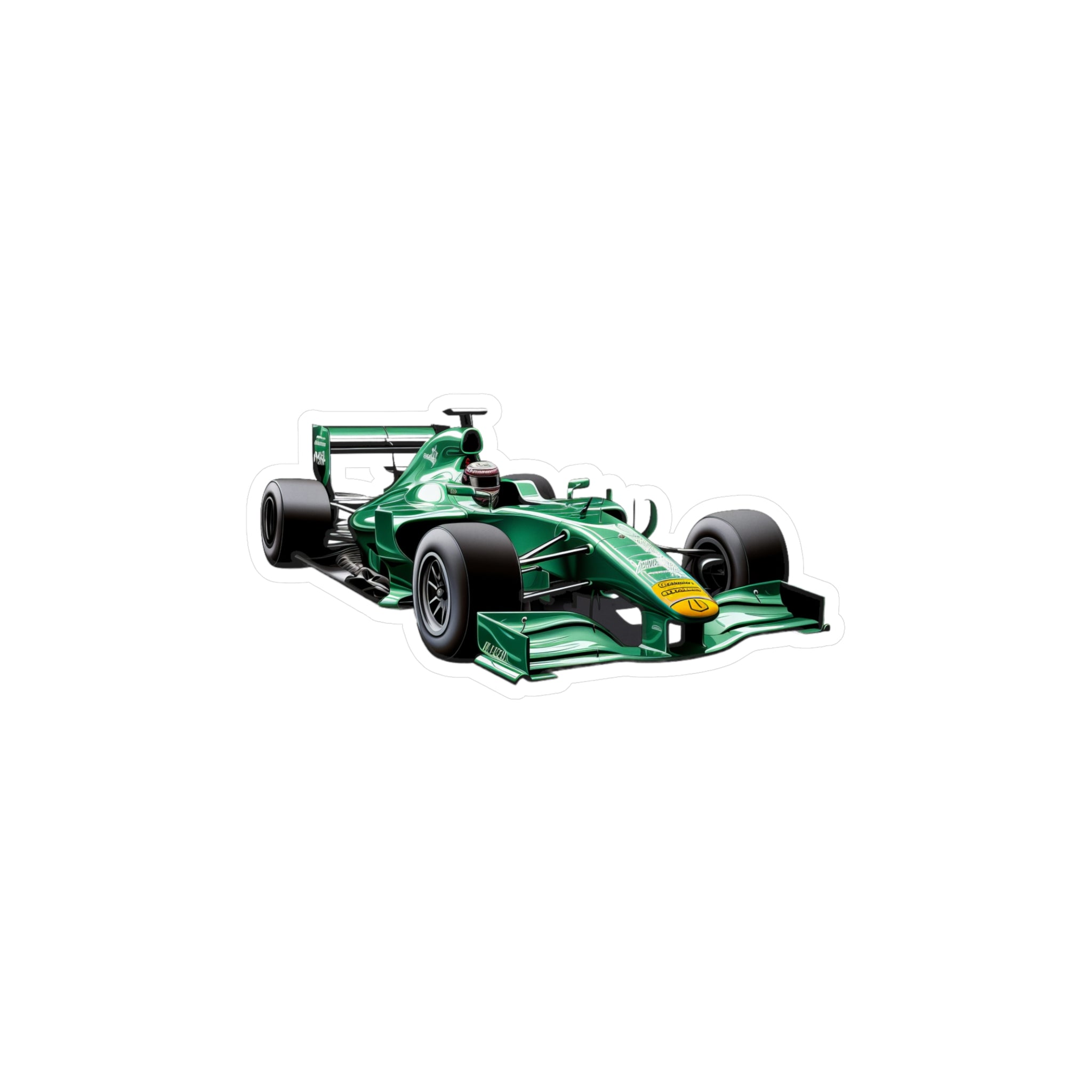 F1 Car #2 Vinyl Decal