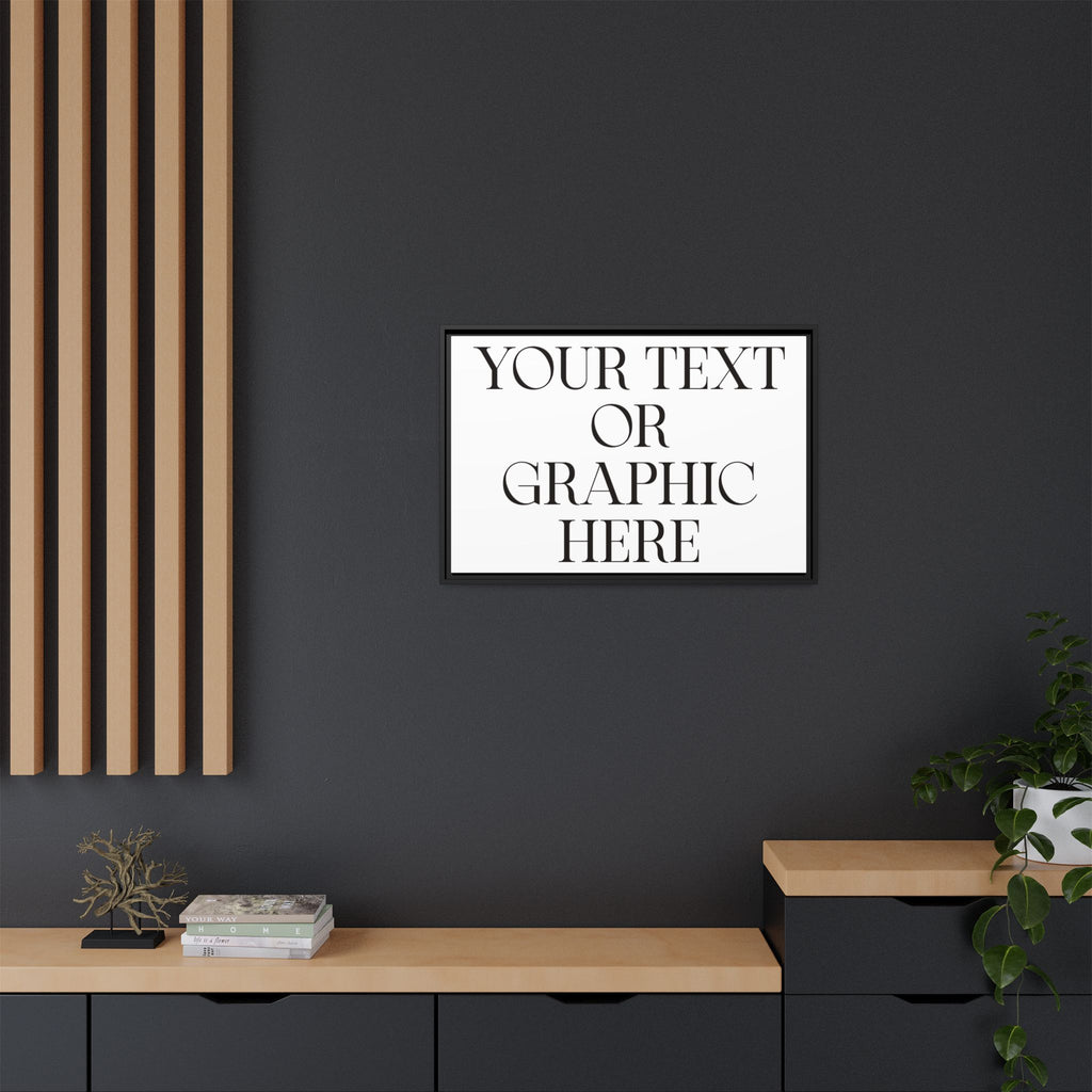 Custom Personalized Framed Canvas Print