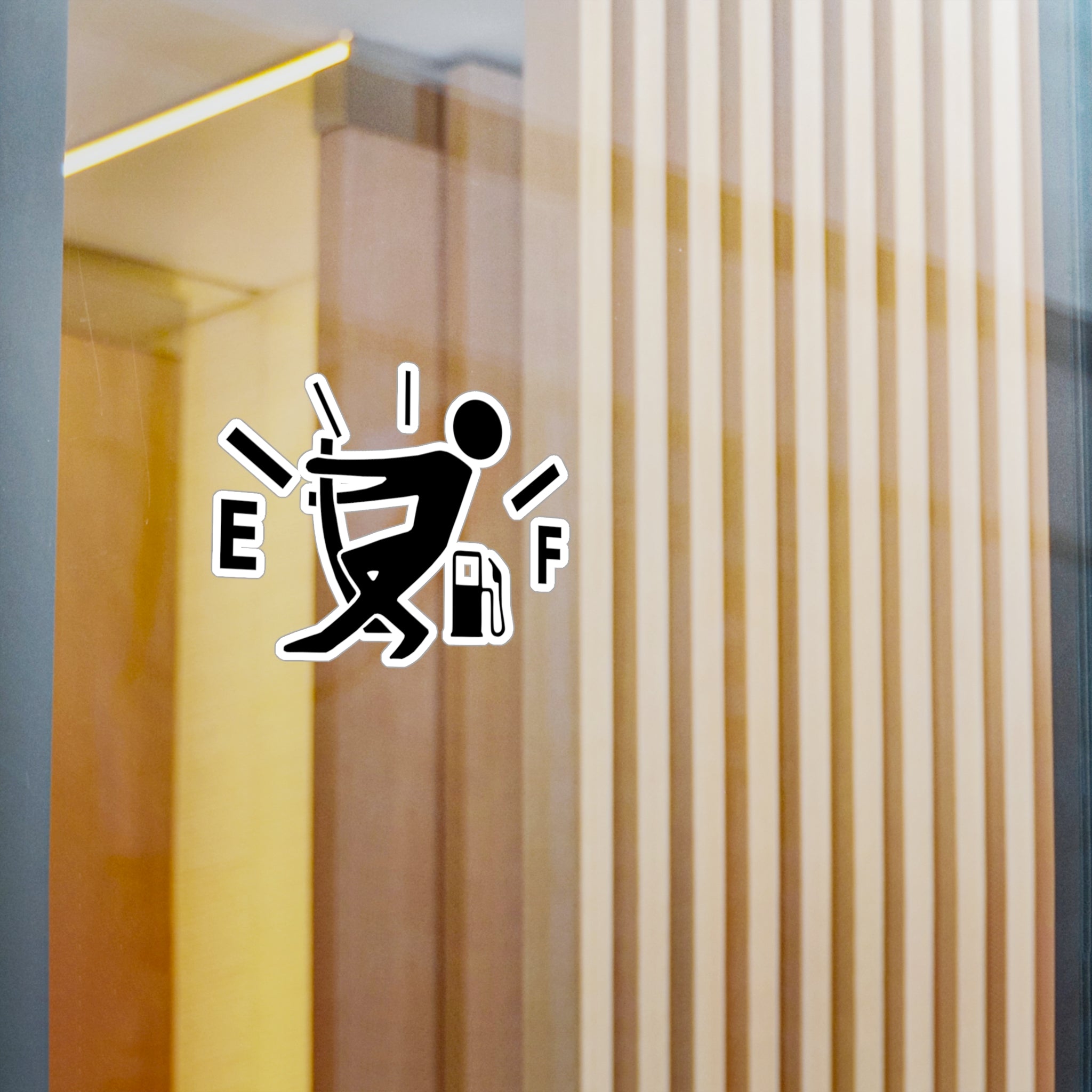 Male Gas Hand Vinyl Decal