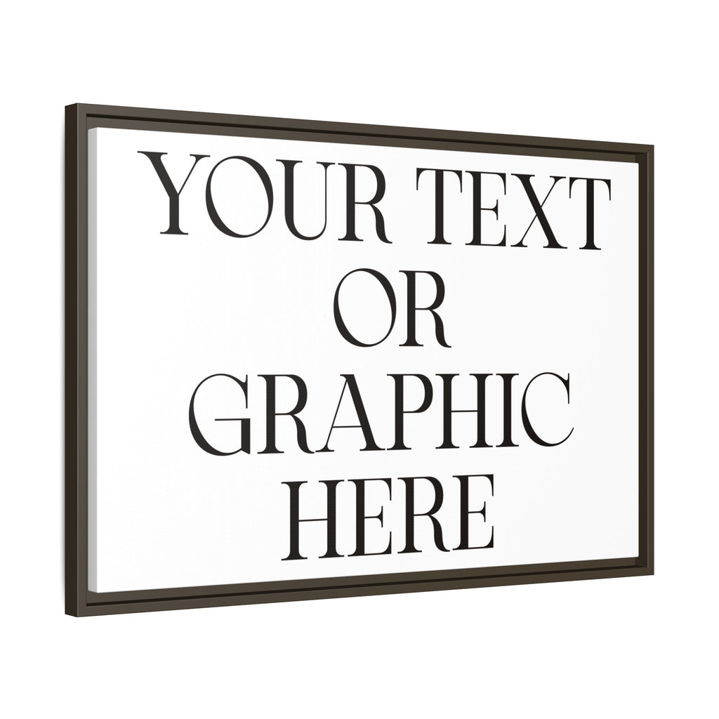 Custom Personalized Framed Canvas Print