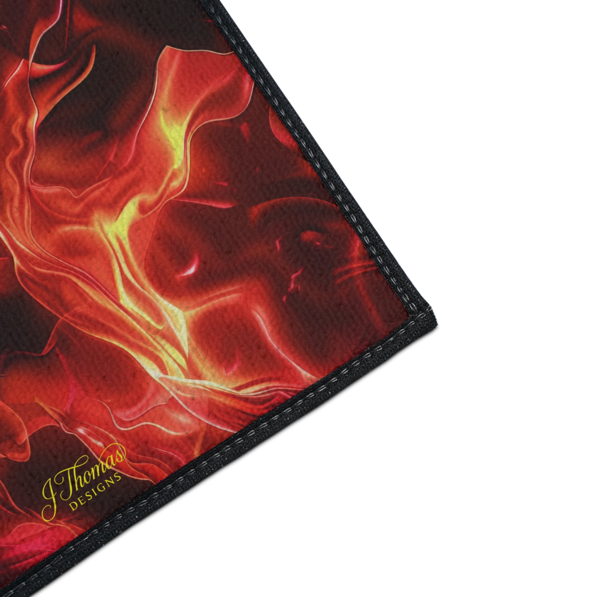 Heavy Duty Floor Mat – Red Flames
