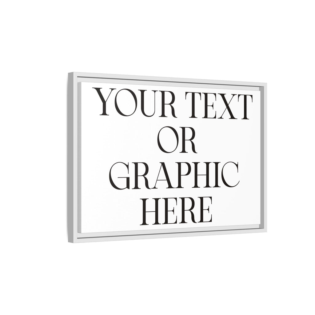 Custom Personalized Framed Canvas Print