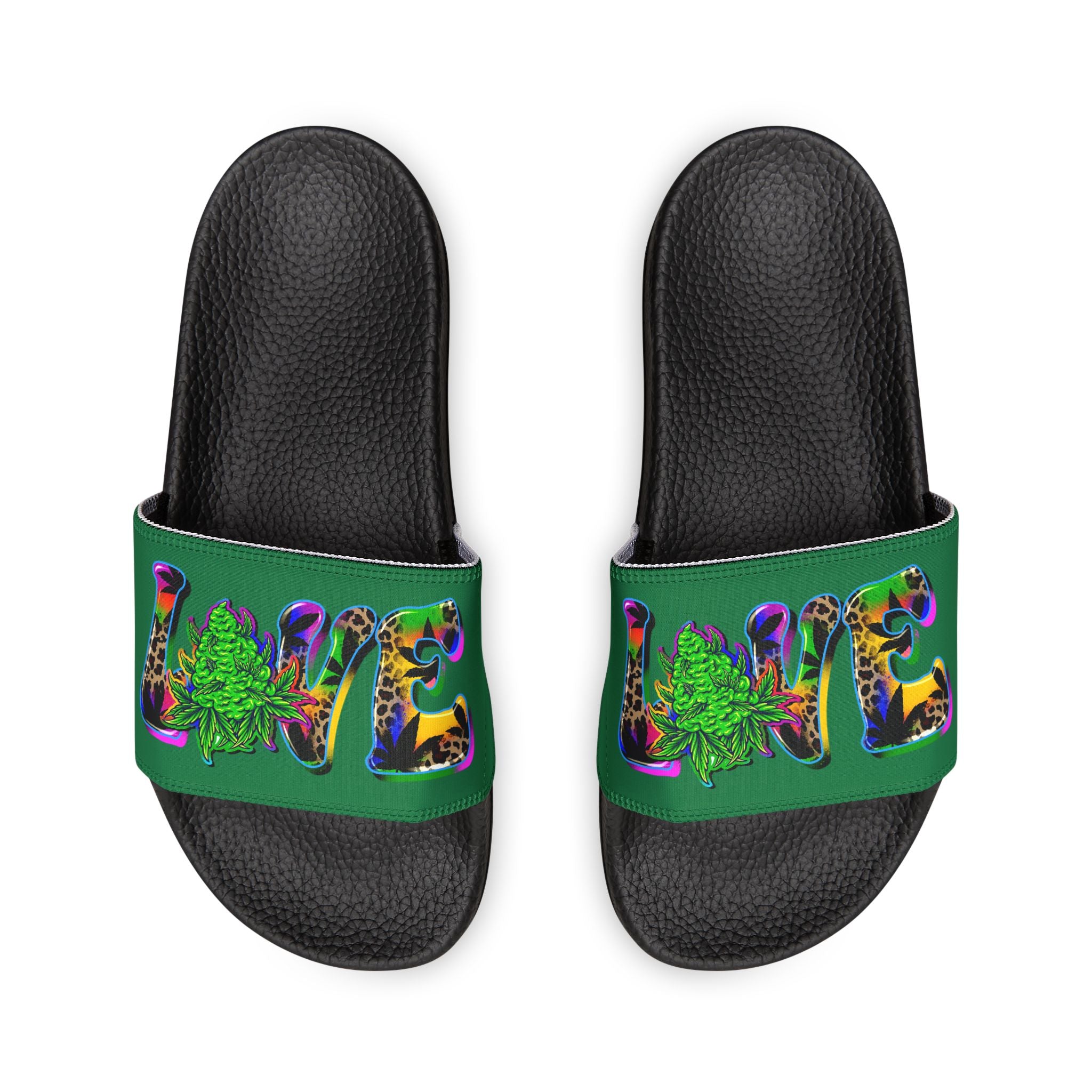 "All-Over Print" - Love Men's Removable-Strap Sandals