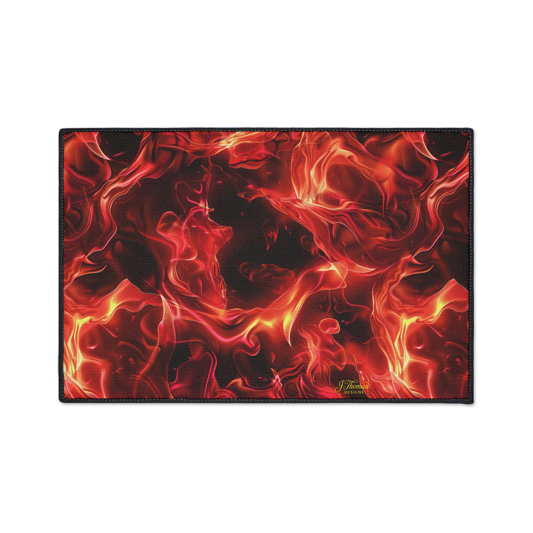 Heavy Duty Floor Mat – Red Flames