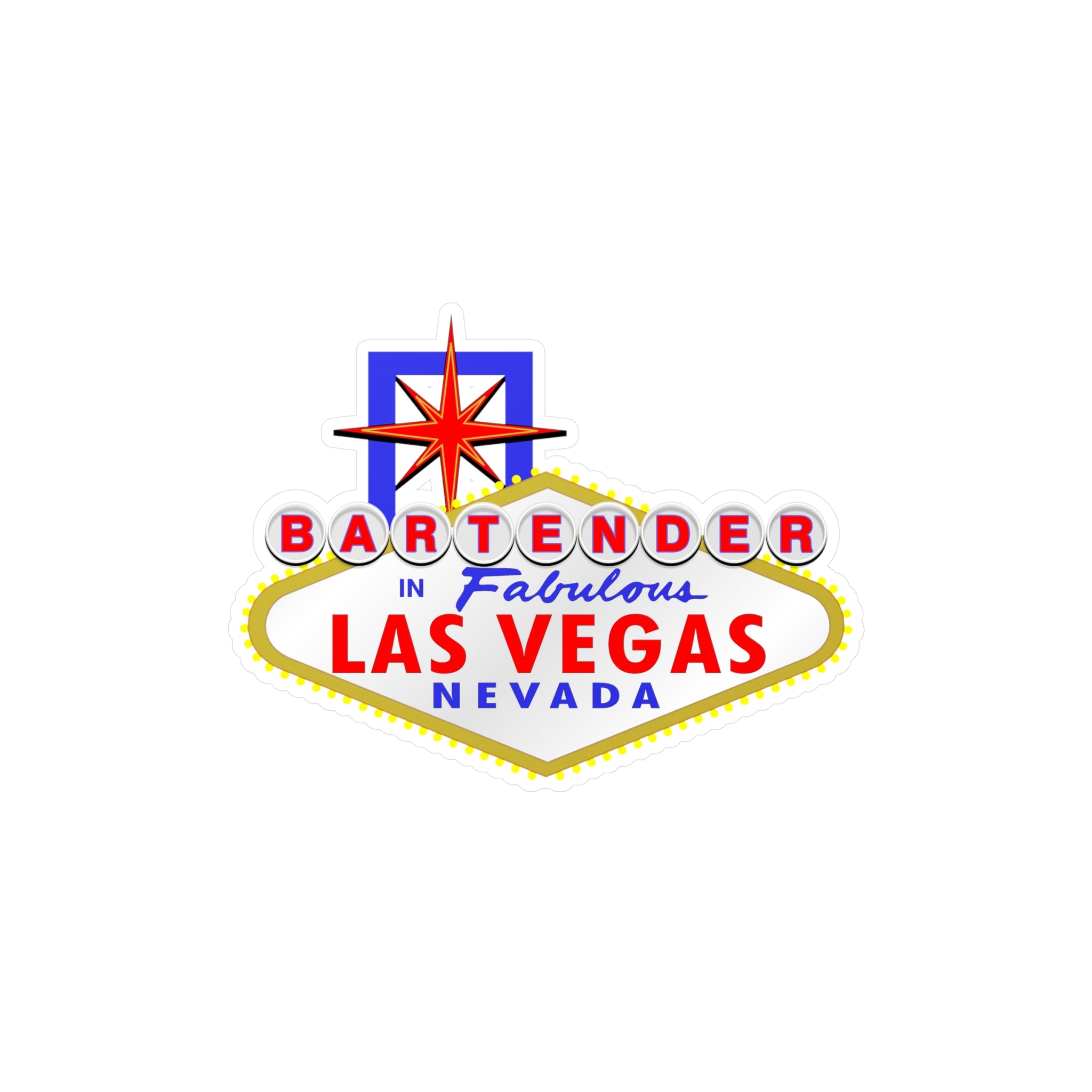 Bartender - "Las Vegas Sign" Vinyl Decal