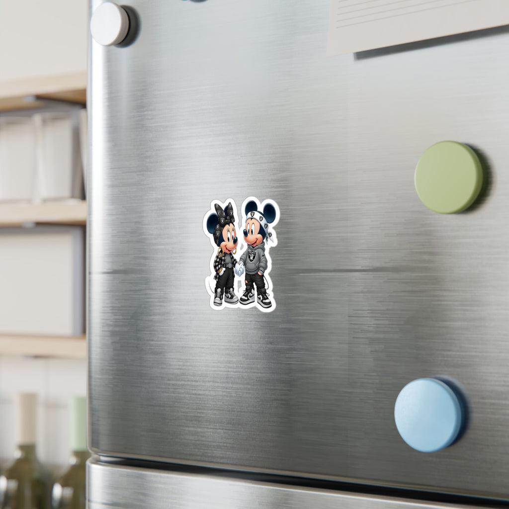 Minnie & Mickey Mouse - Raiders Vinyl Decal