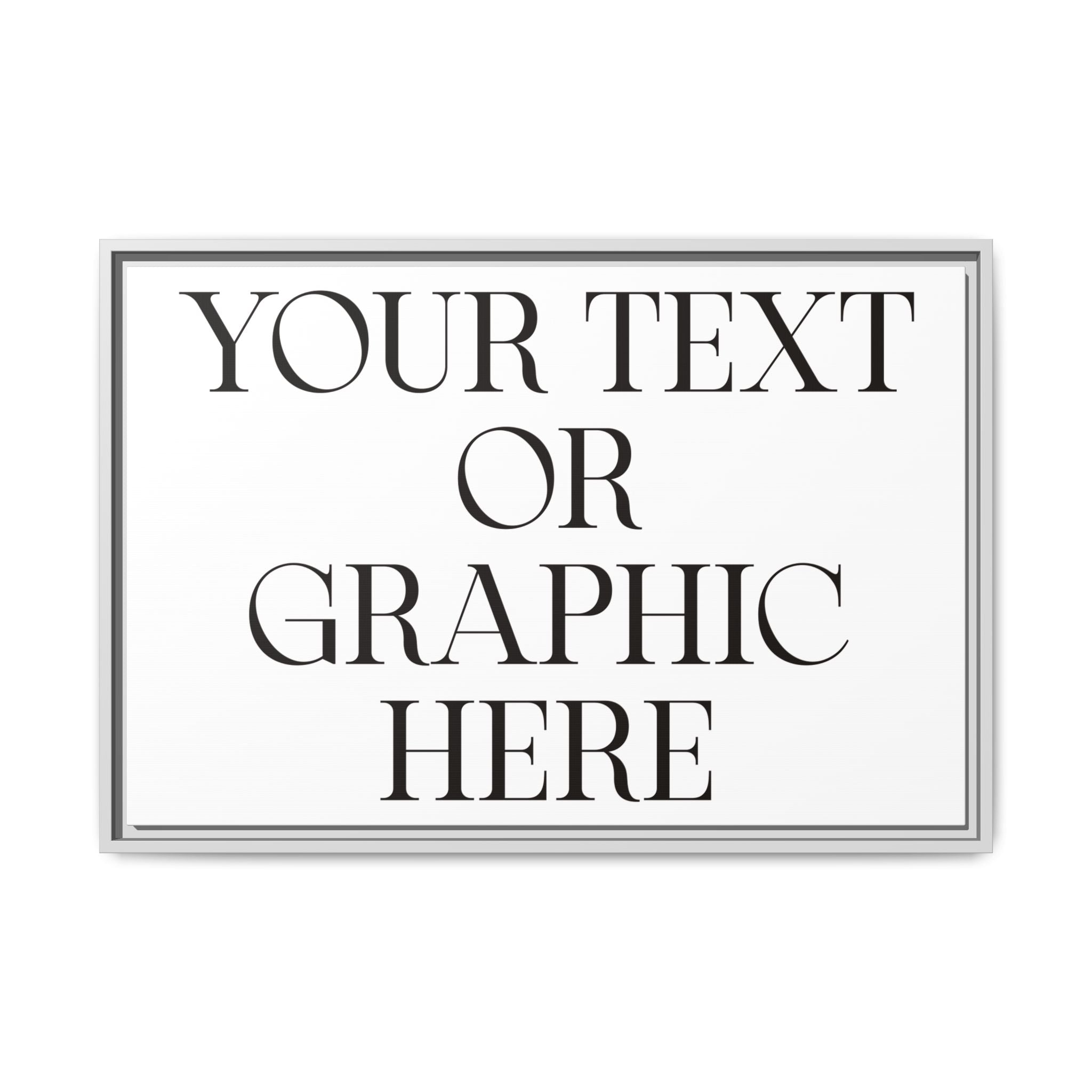 Custom Personalized Framed Canvas Print