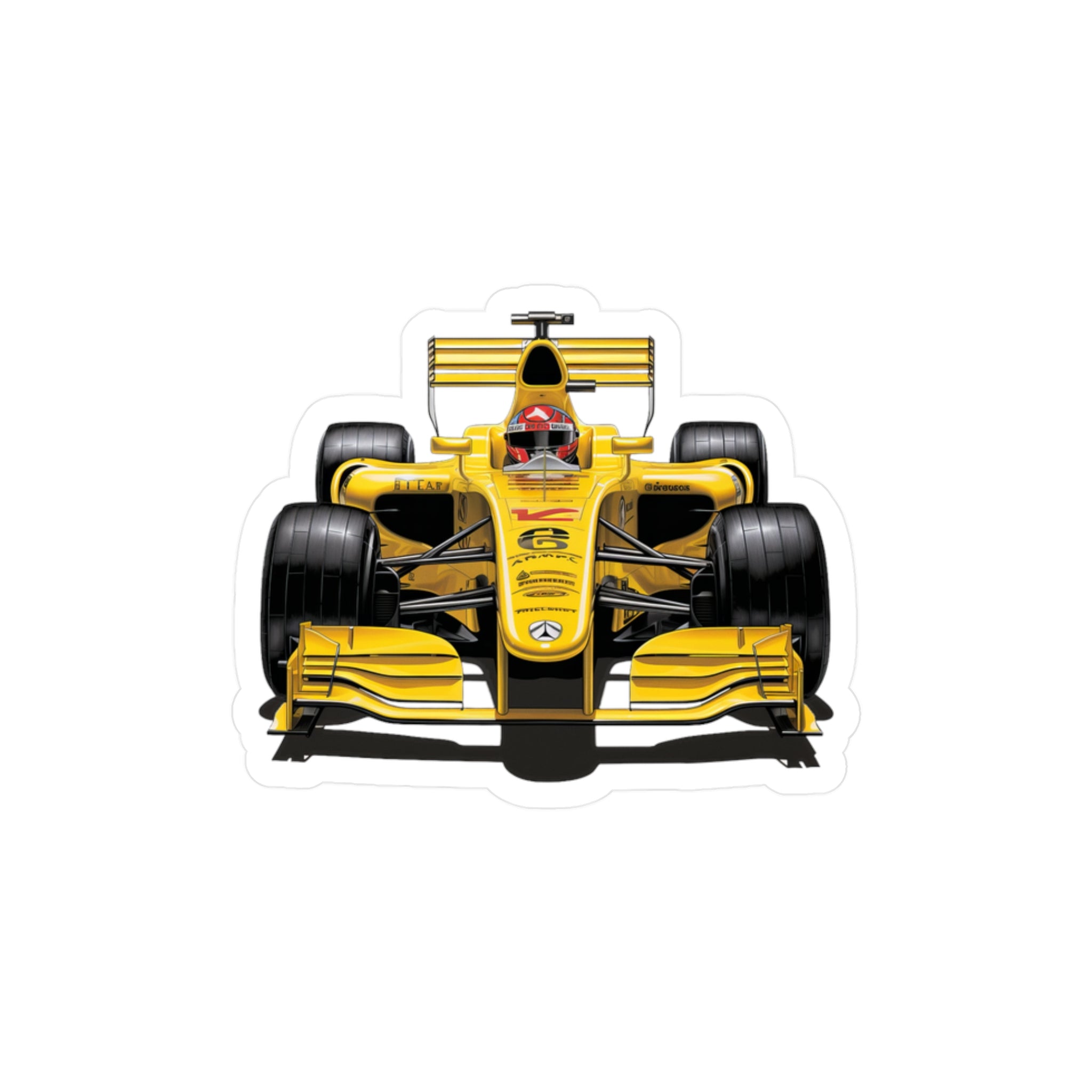 F1 Car #9 Vinyl Decal