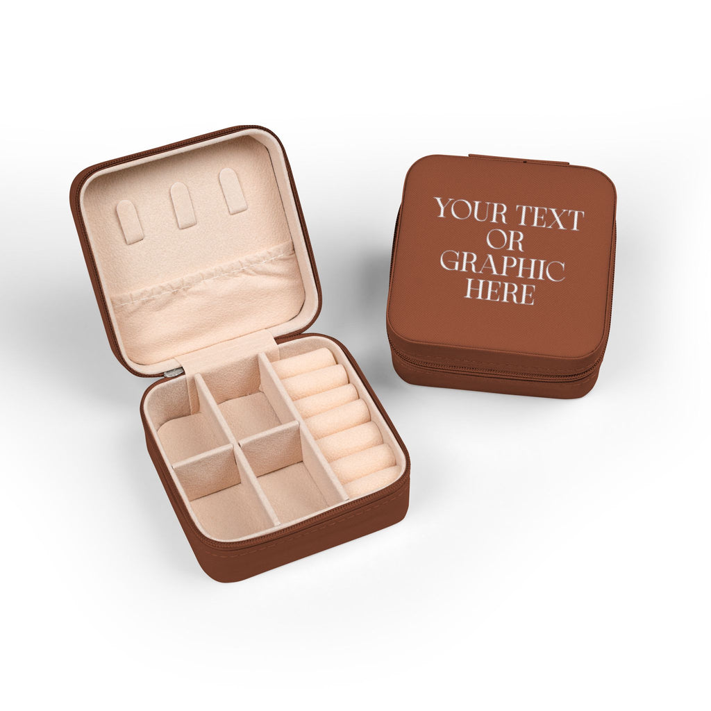 Custom Personalized Compact Jewelry Travel Case