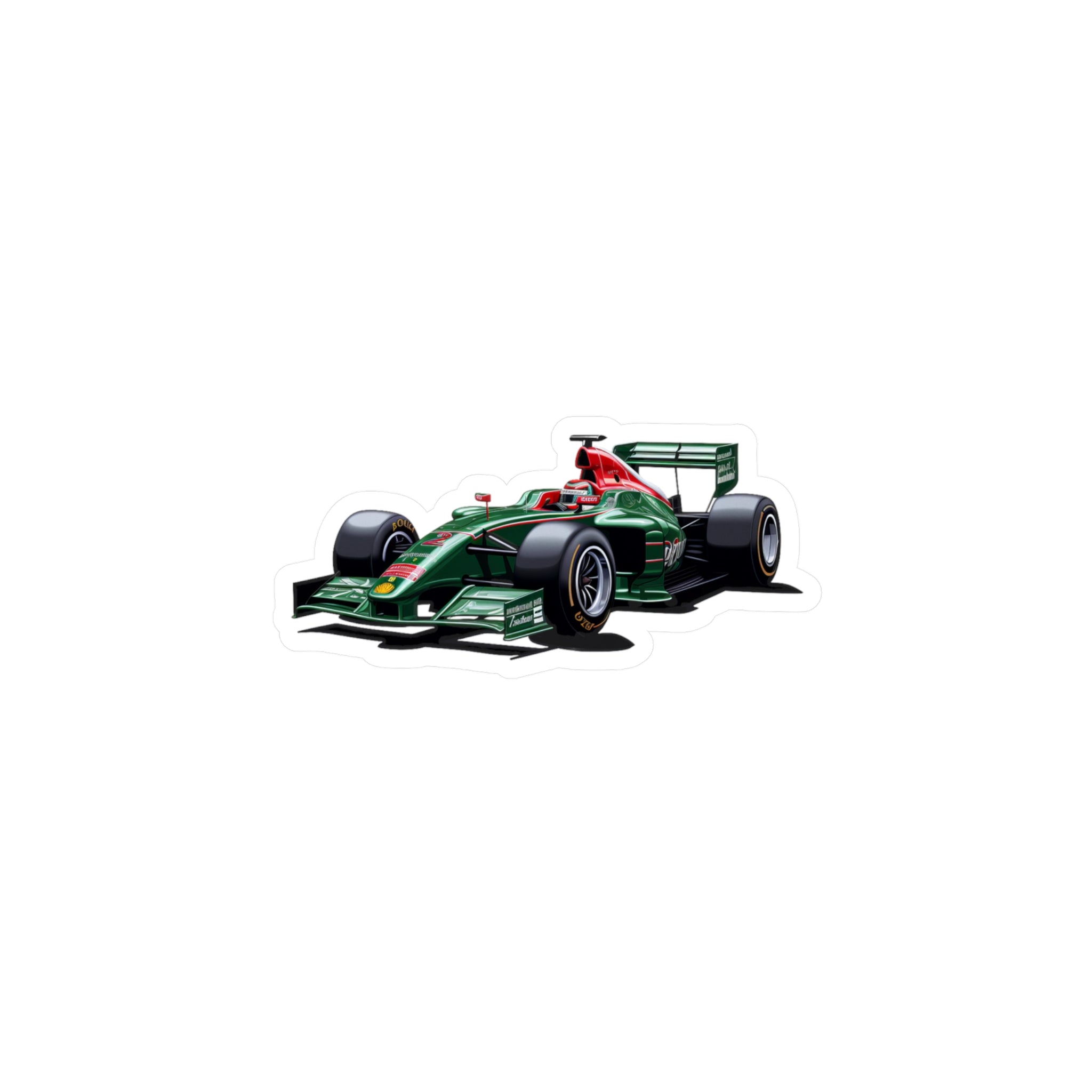 F1 Car #4 Vinyl Decal