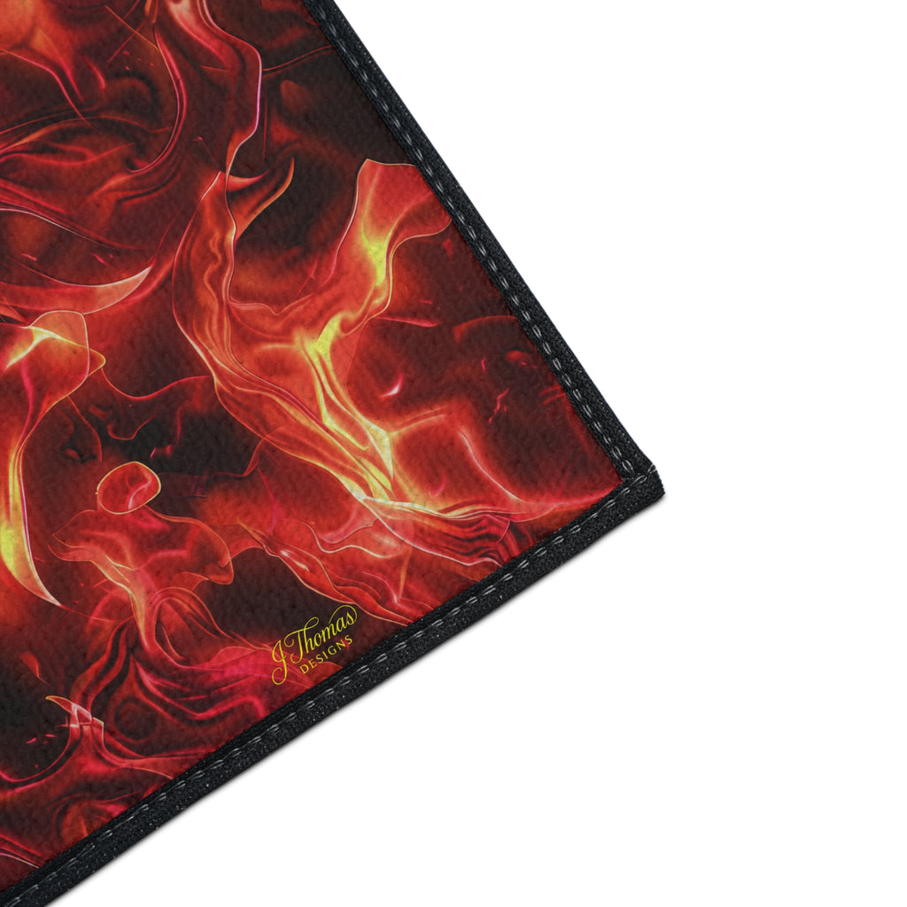 Heavy Duty Floor Mat – Red Flames
