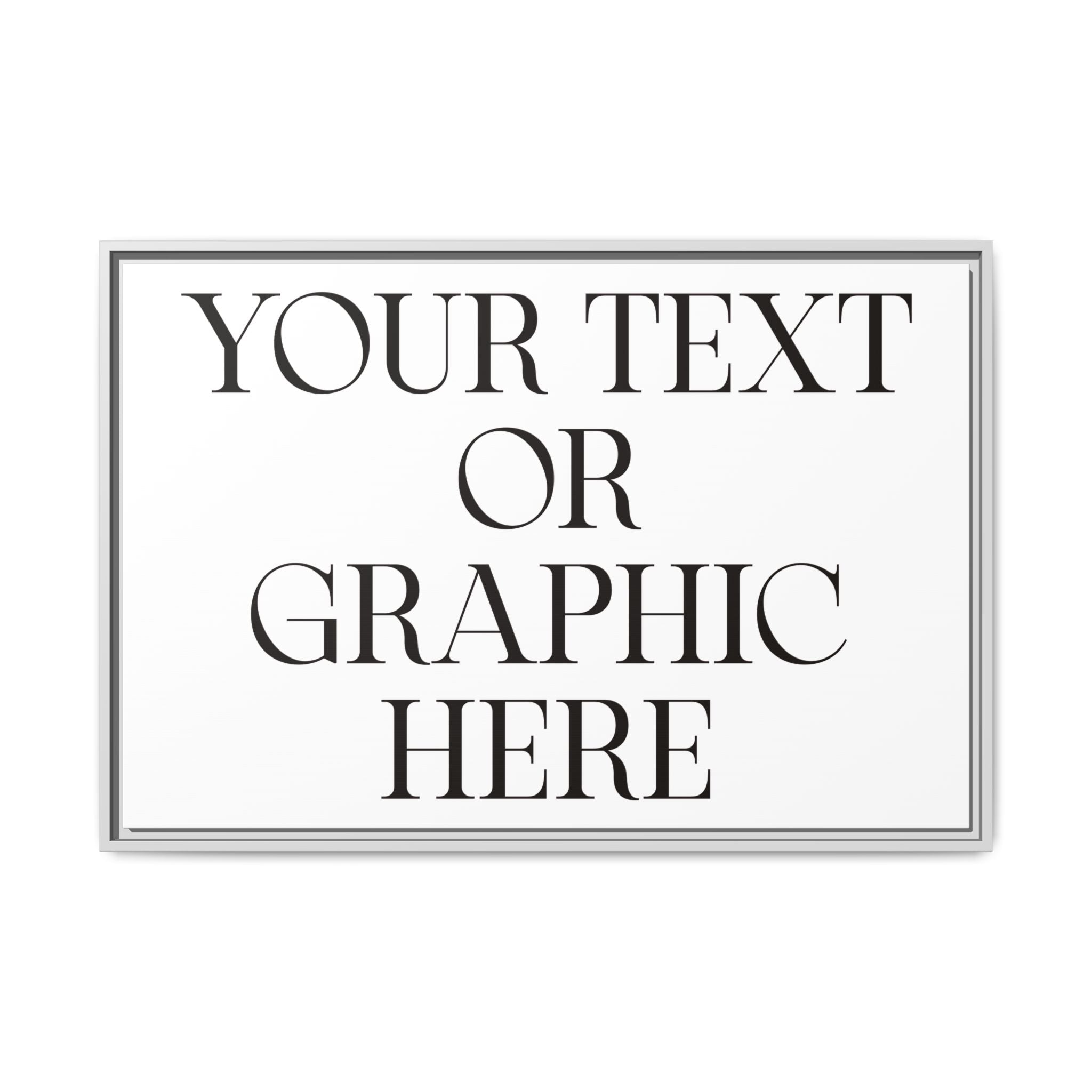 Custom Personalized Framed Canvas Print