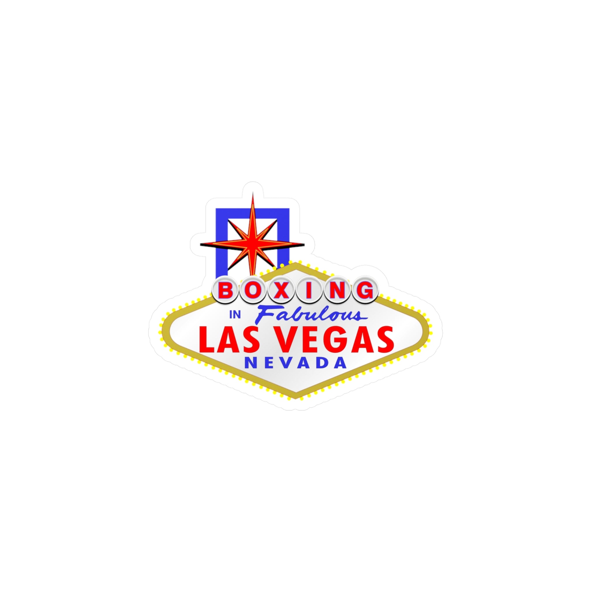 Boxing - "Las Vegas Sign" Vinyl Decal