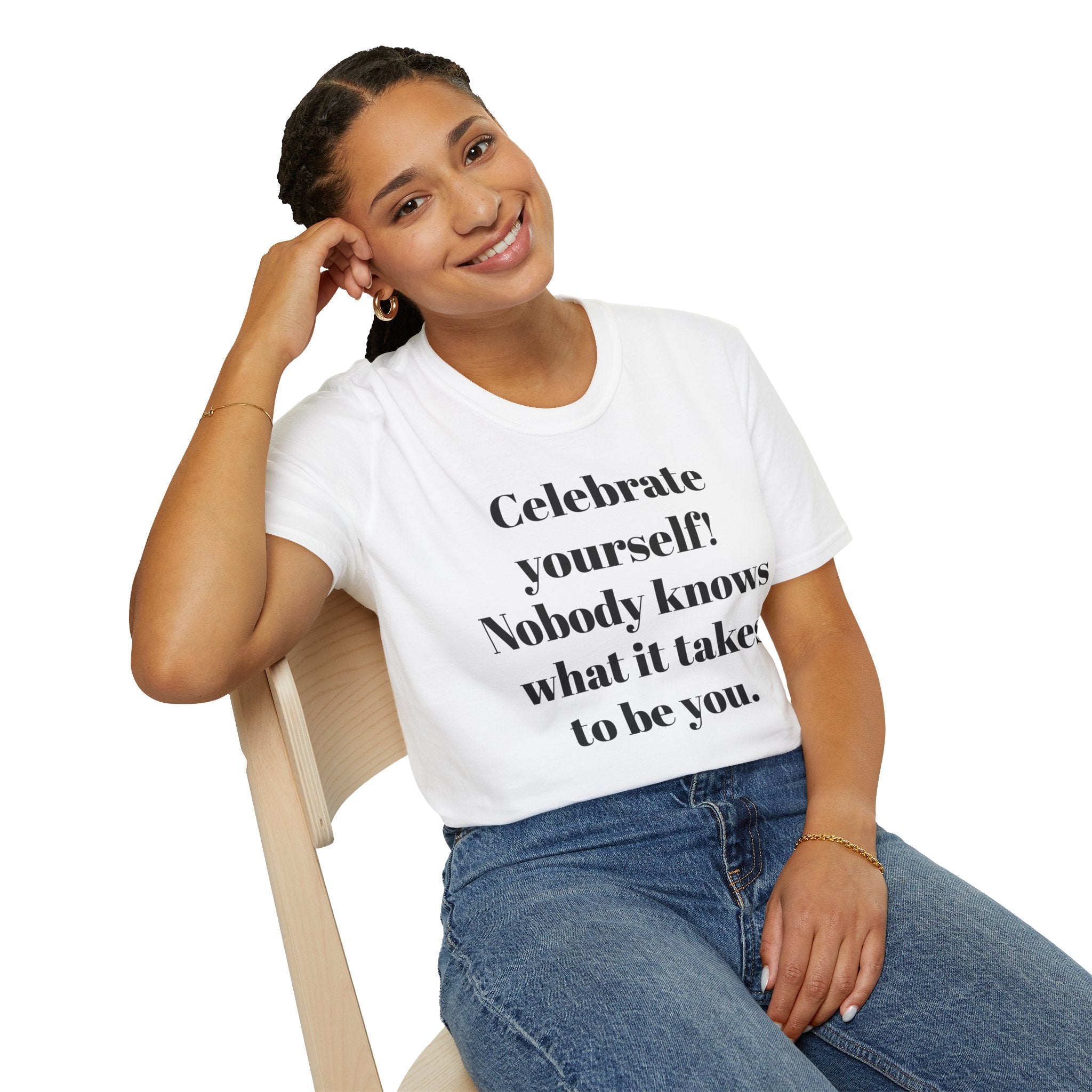 "Celebrate Yourself" - "moti-Voice-tion Wear" T-Shirt