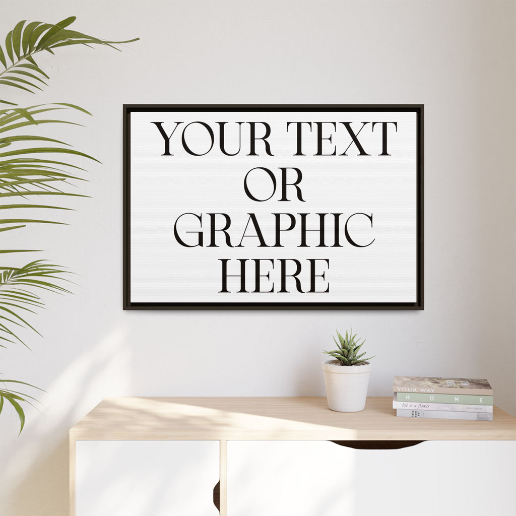 Custom Personalized Framed Canvas Print