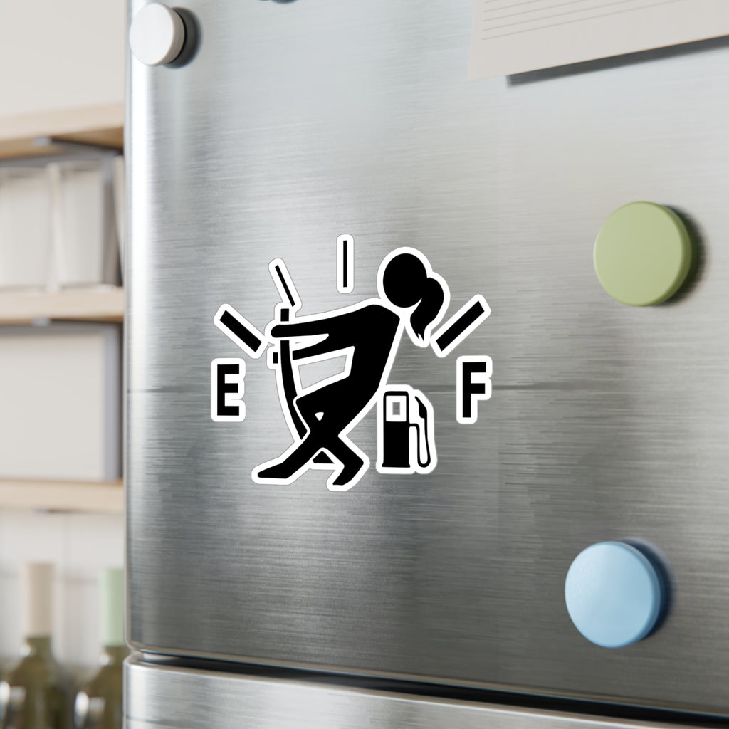 Female Gas Hand Vinyl Decal