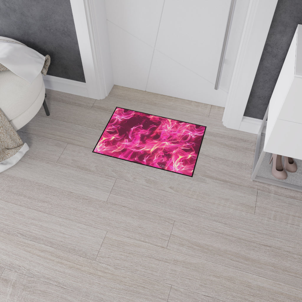 Heavy Duty Floor Mat – Pink Flames