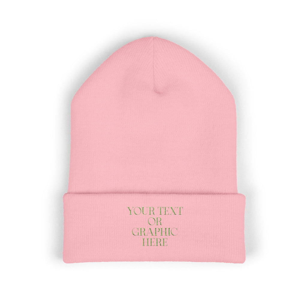 Custom Personalized Embroidered Cuffed Beanie
