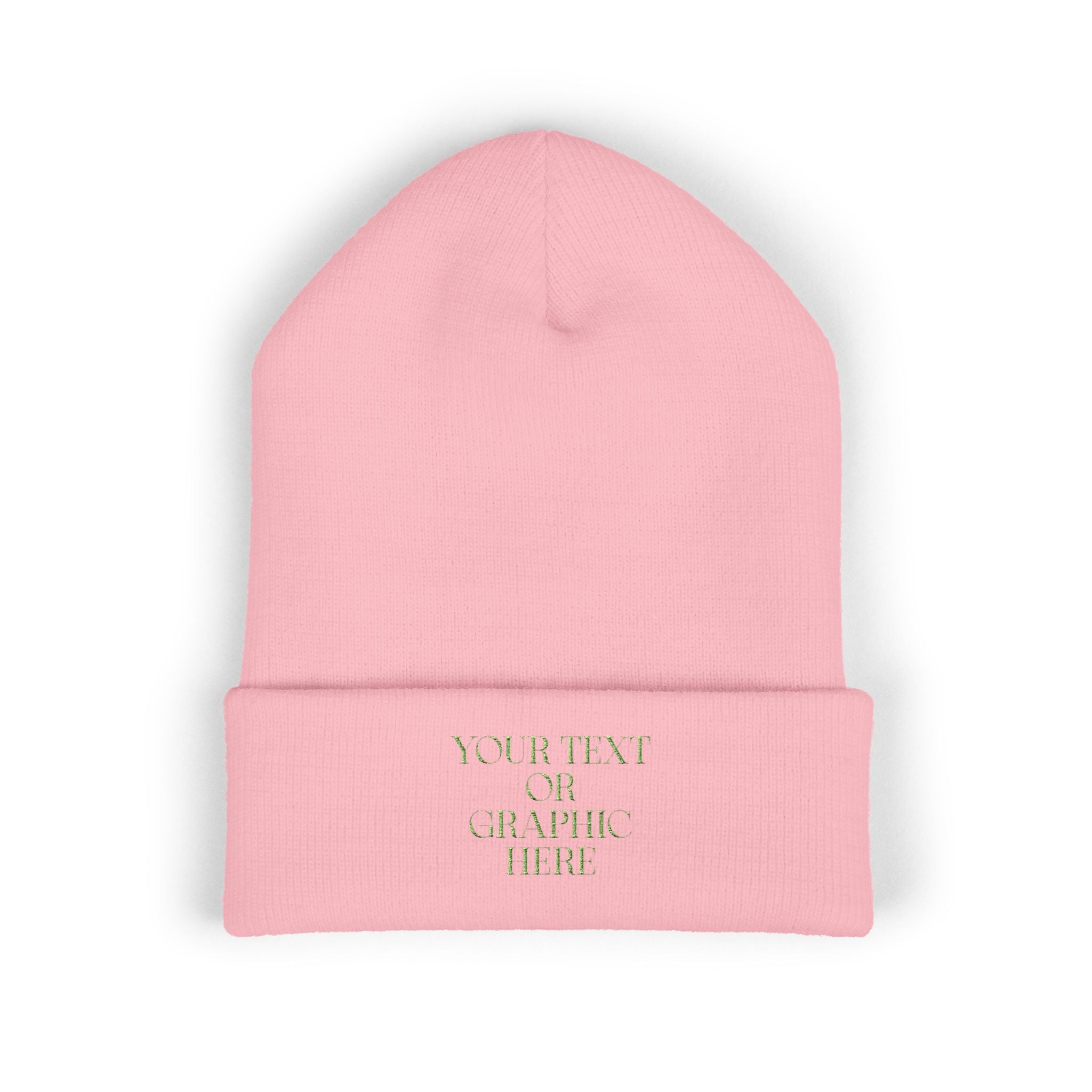 Custom Personalized Embroidered Cuffed Beanie