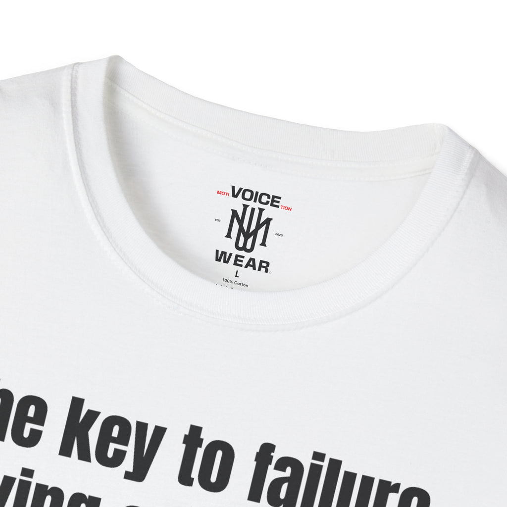 "The Key To Failure" - "moti-Voice-tion Wear" T-Shirt