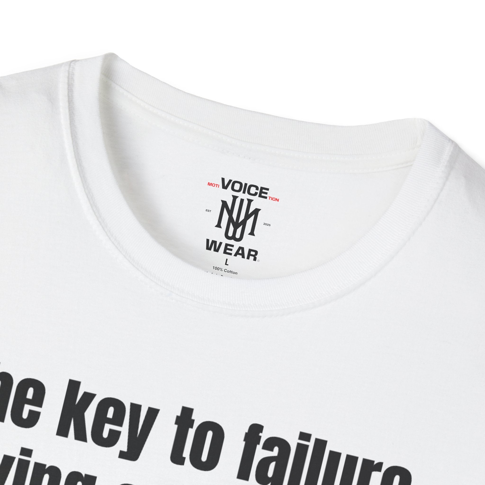 "The Key To Failure" - "moti-Voice-tion Wear" T-Shirt