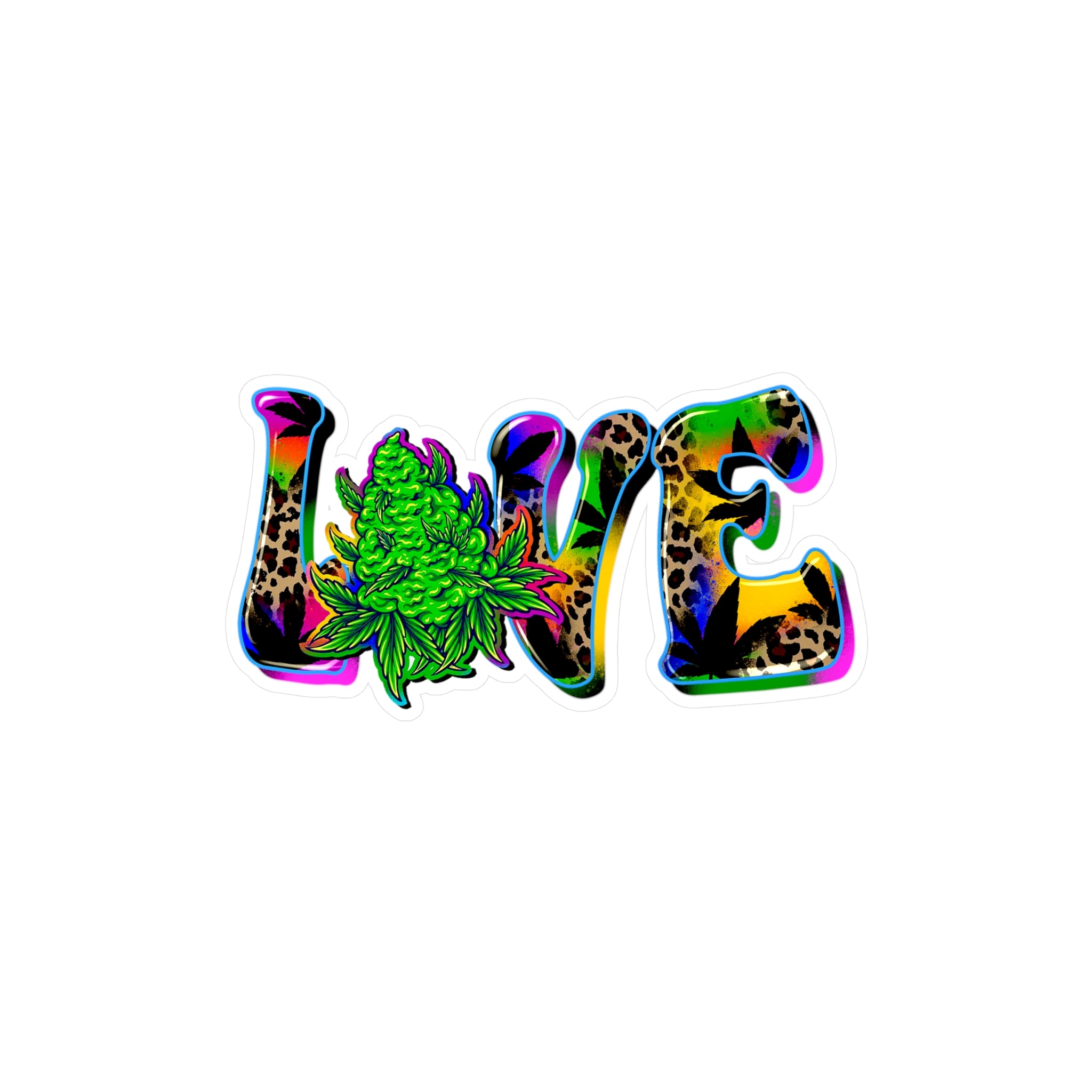 Cannabis Love Vinyl Decal