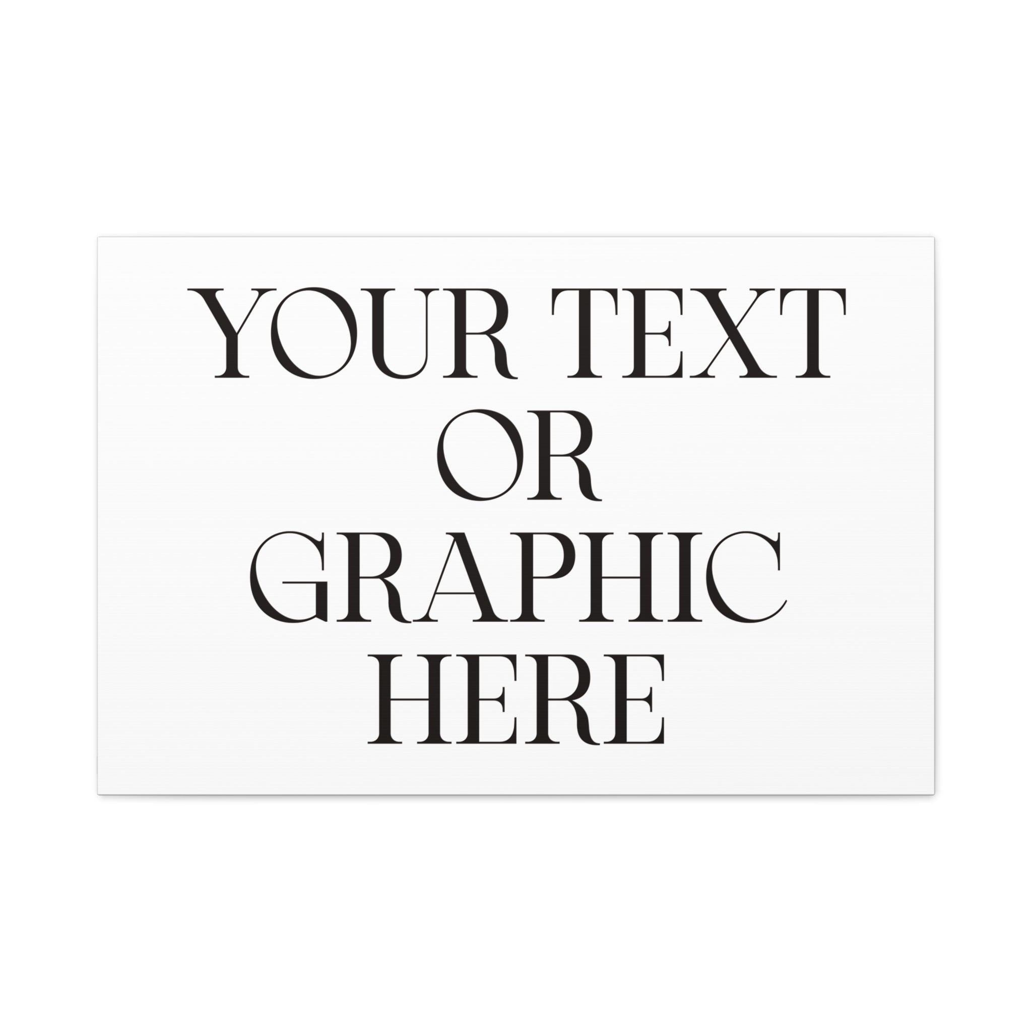 Custom Personalized Matte Canvas Print