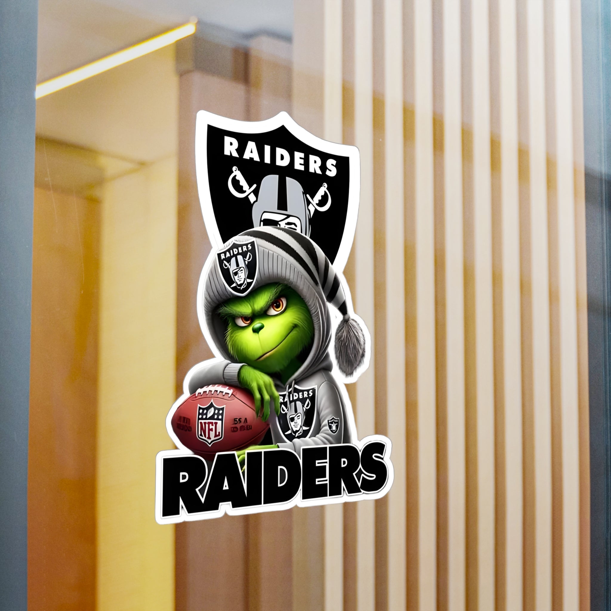 The Grinch - Raiders Vinyl Decal