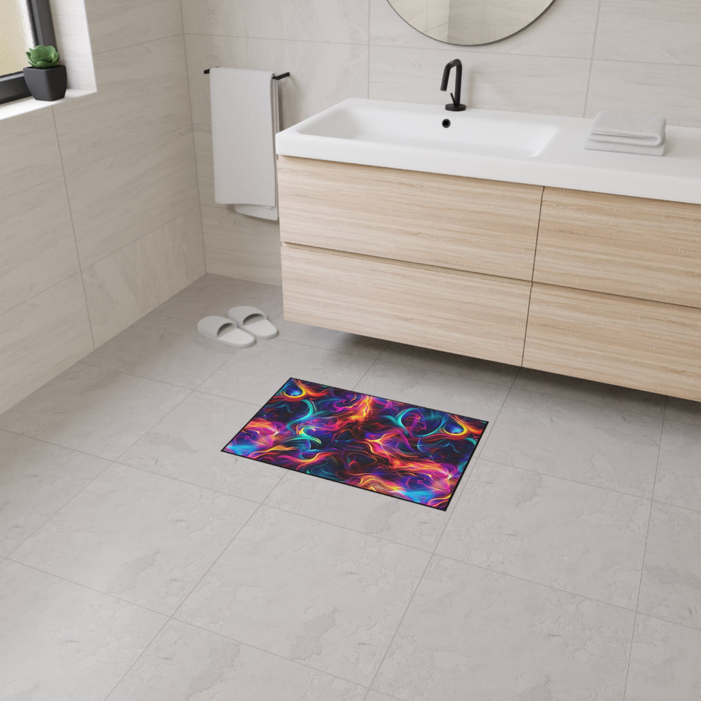 Heavy Duty Floor Mat – Luminous Flames #1