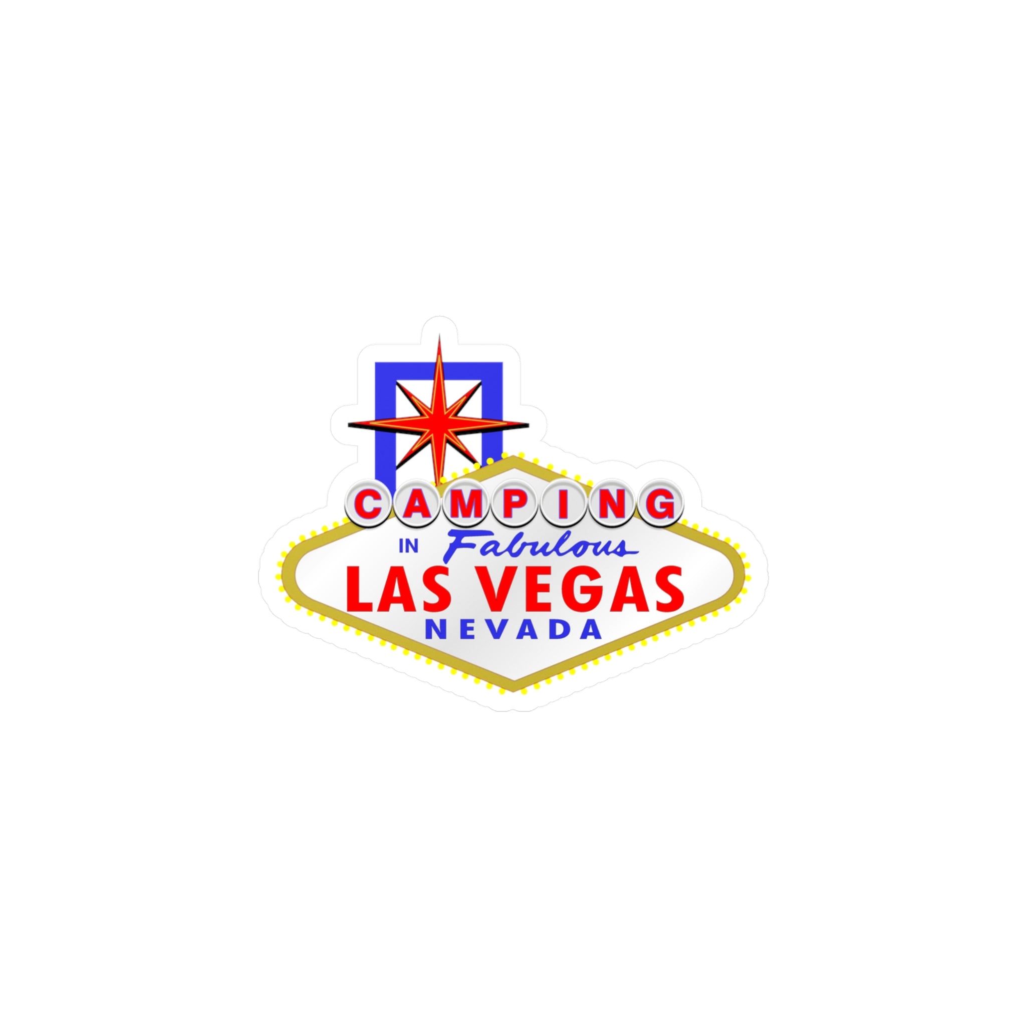 Camping - "Las Vegas Sign" Vinyl Decal