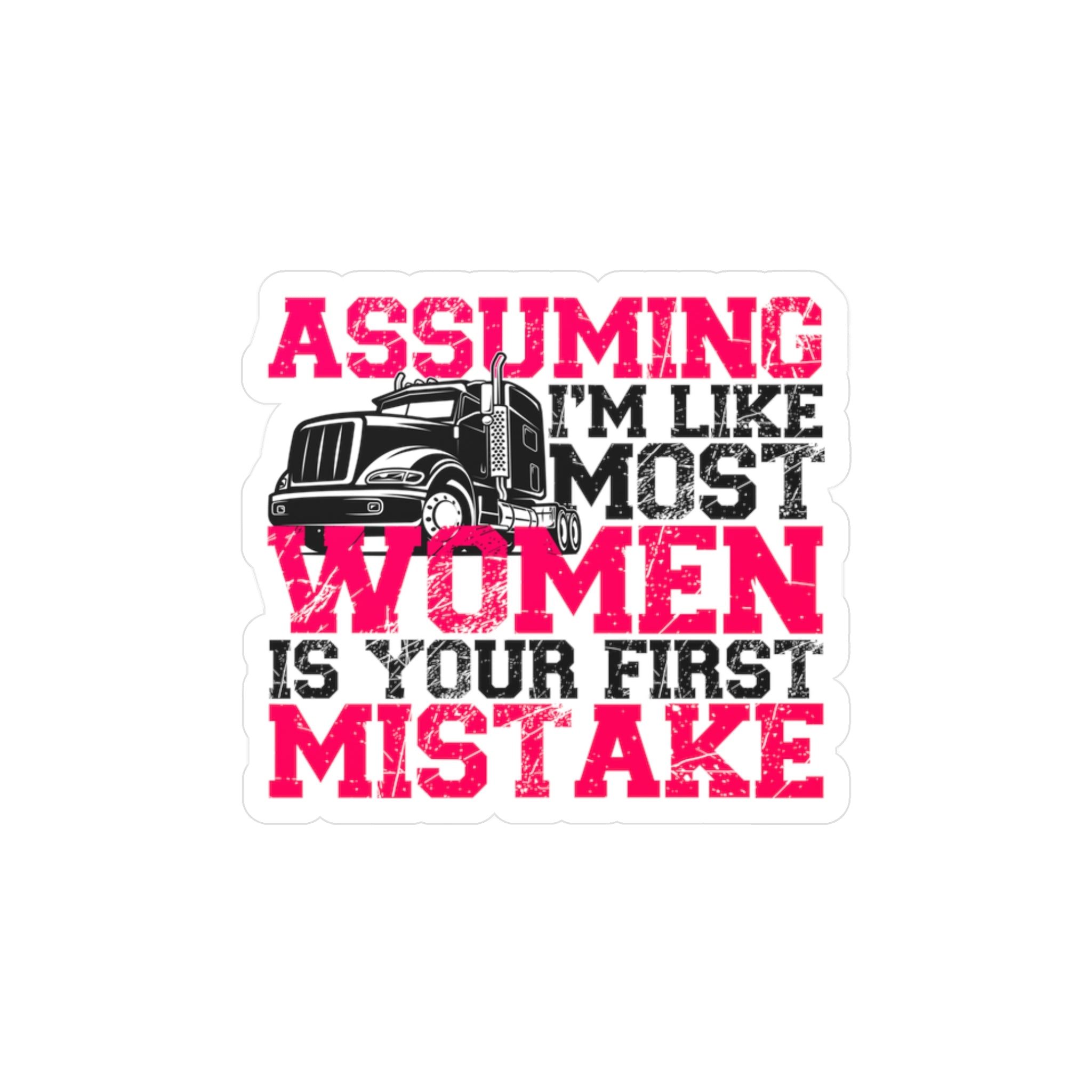 Assuming I'm Like Most Women Vinyl Decal