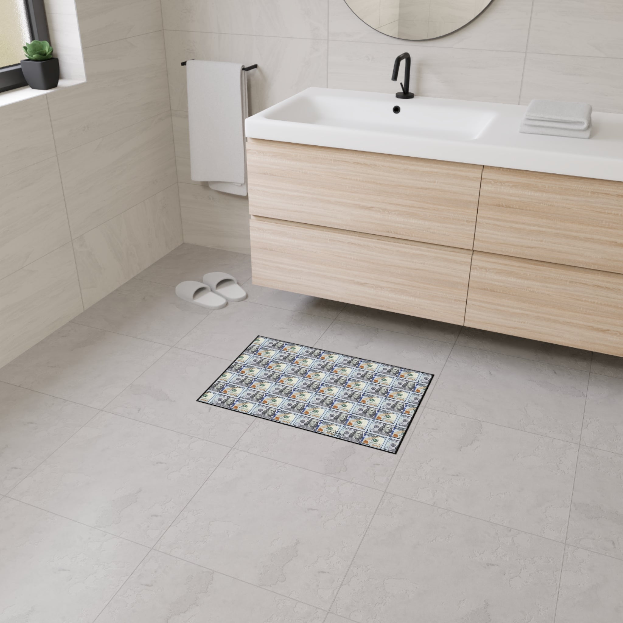 Heavy Duty Floor Mat – 100 Dollar Bills