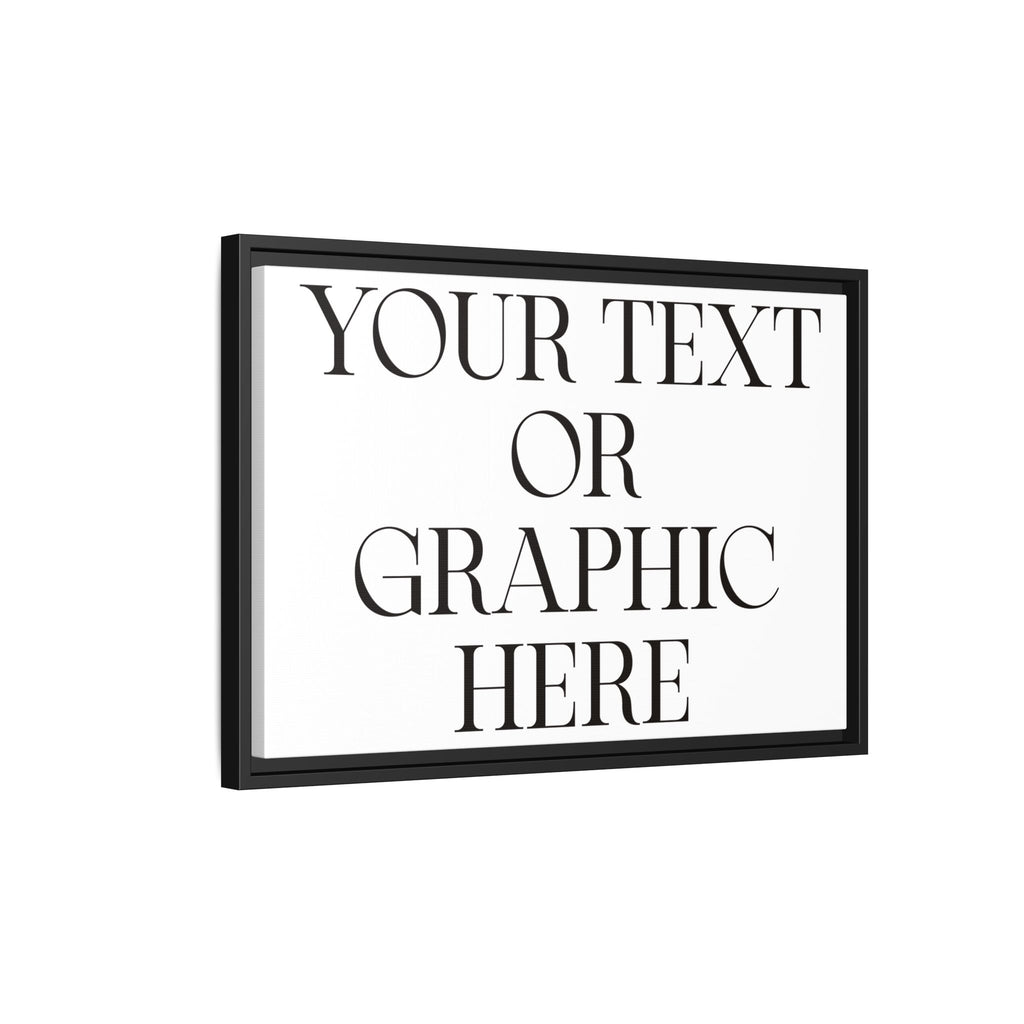 Custom Personalized Framed Canvas Print