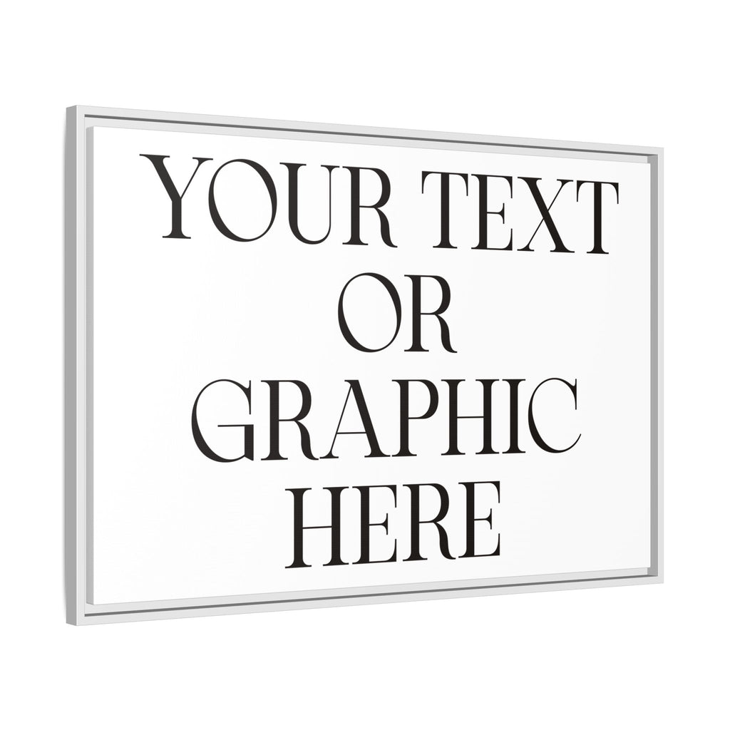 Custom Personalized Framed Canvas Print