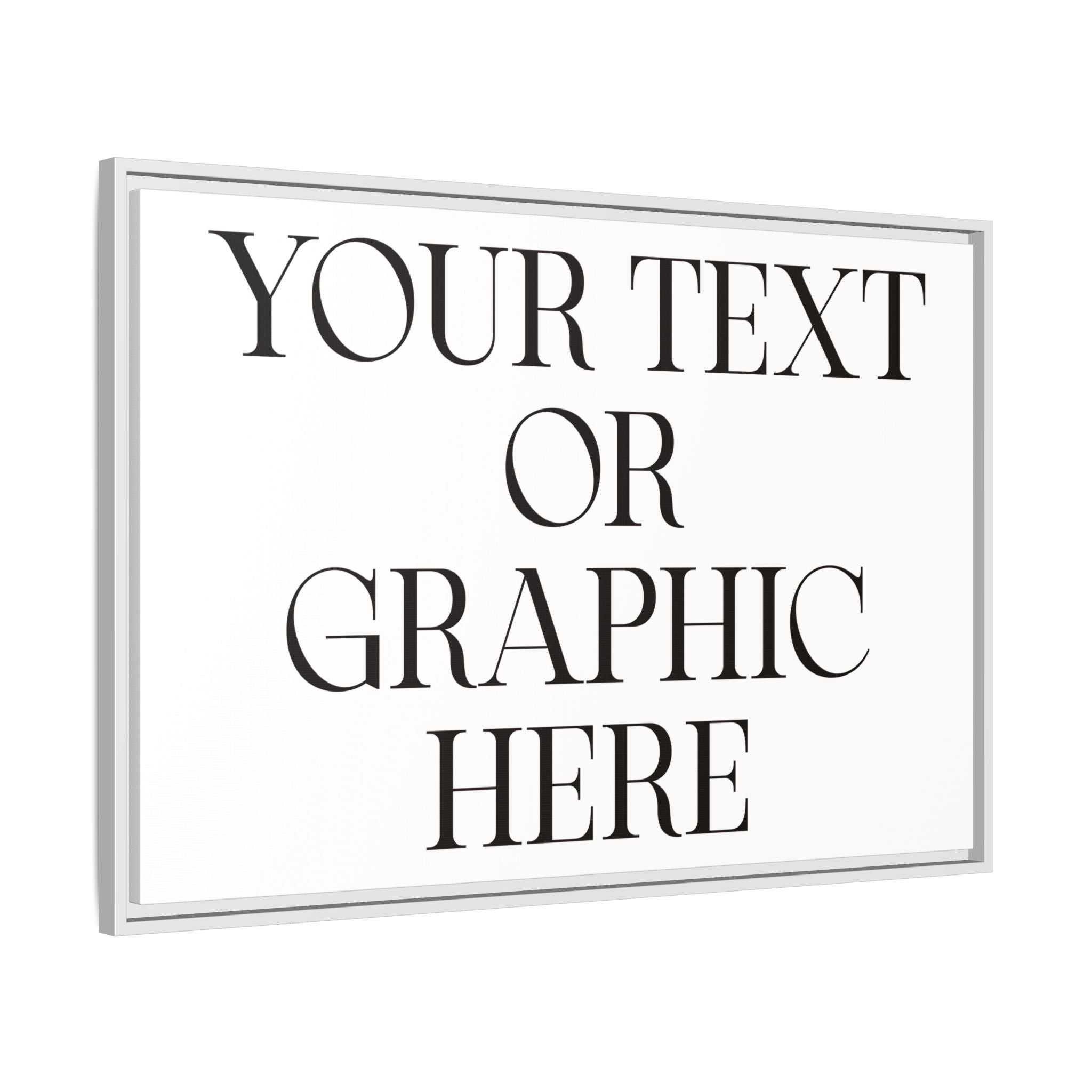 Custom Personalized Framed Canvas Print