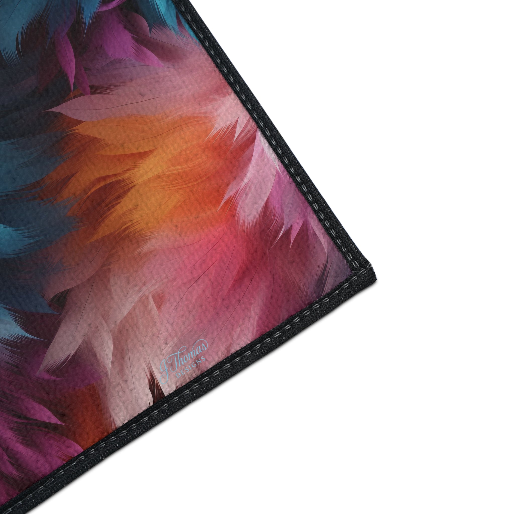 Heavy Duty Floor Mat – Colored Feathers