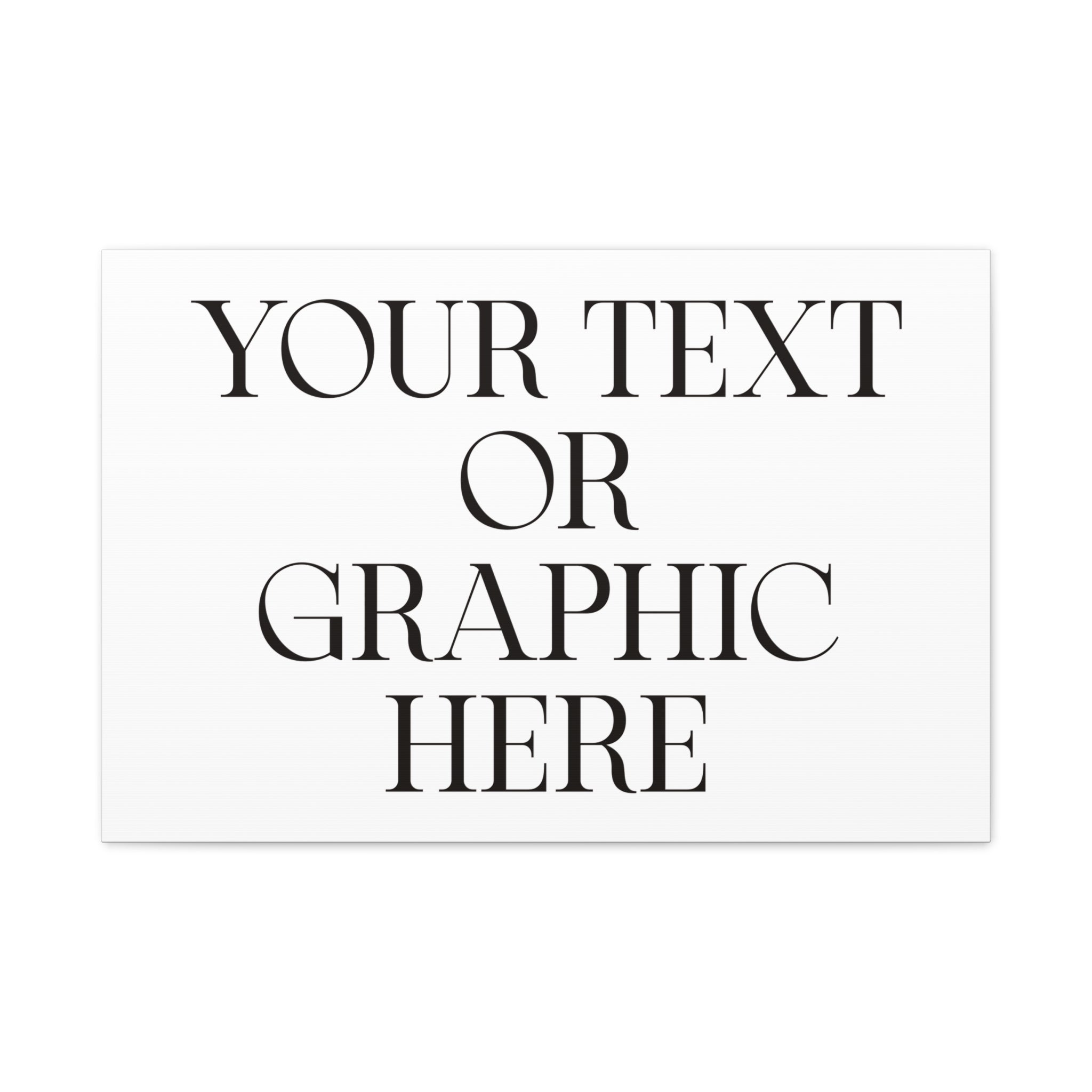 Custom Personalized Matte Canvas Print