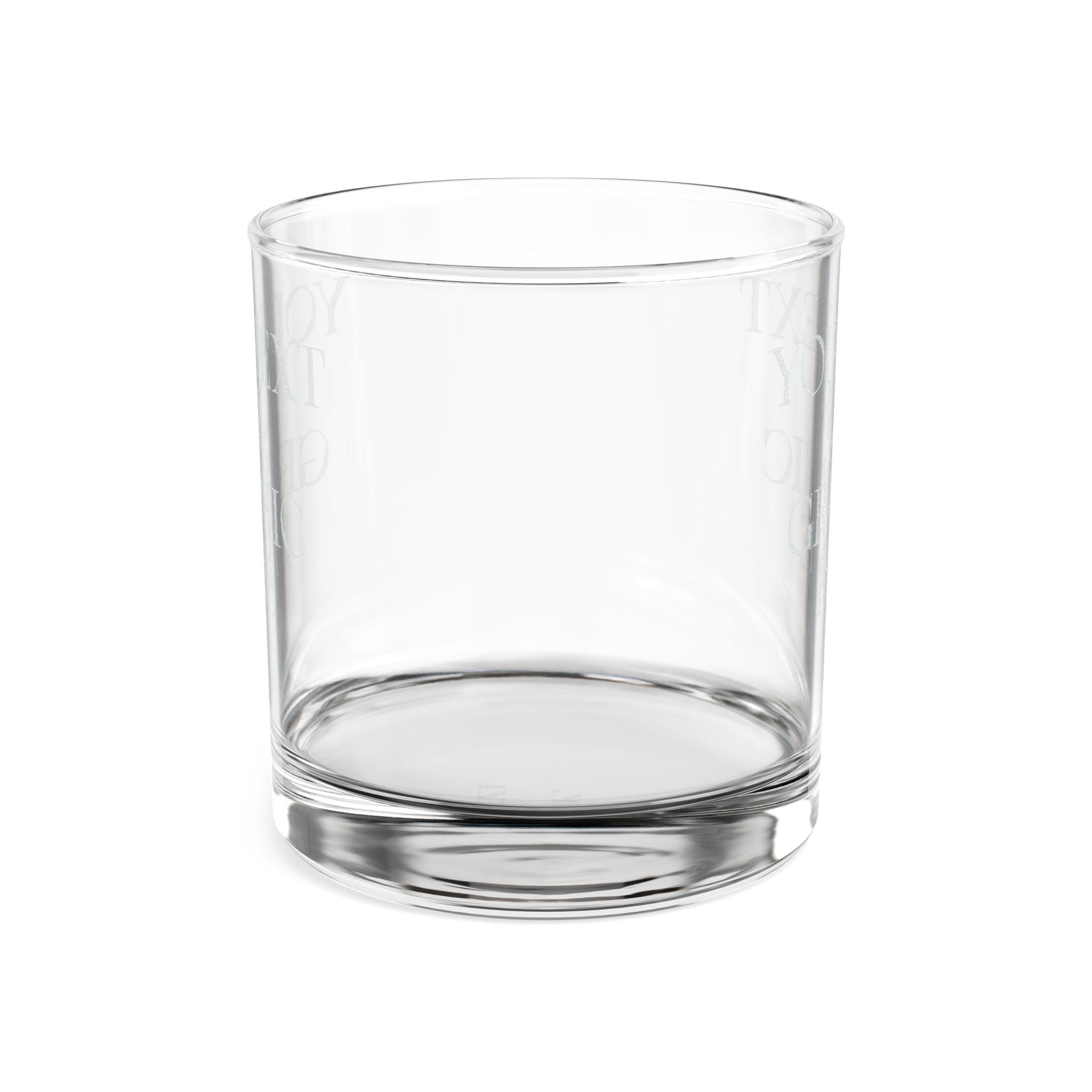 Custom Personalized - 10.5 oz Whiskey Rocks Glass