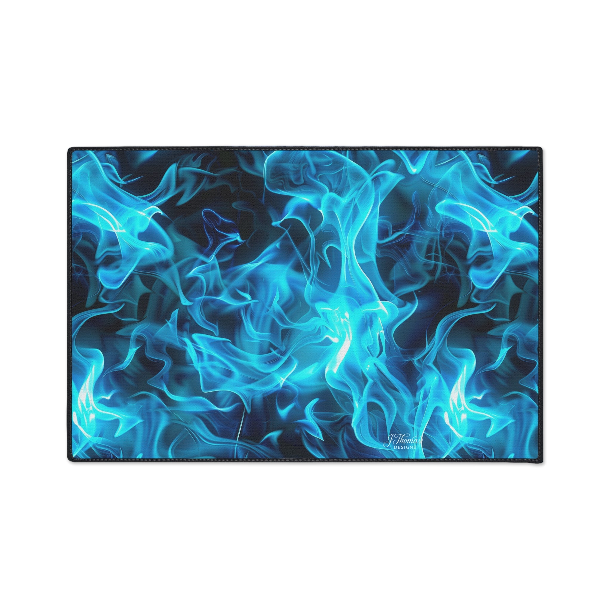 Heavy Duty Floor Mat – Blue Flames