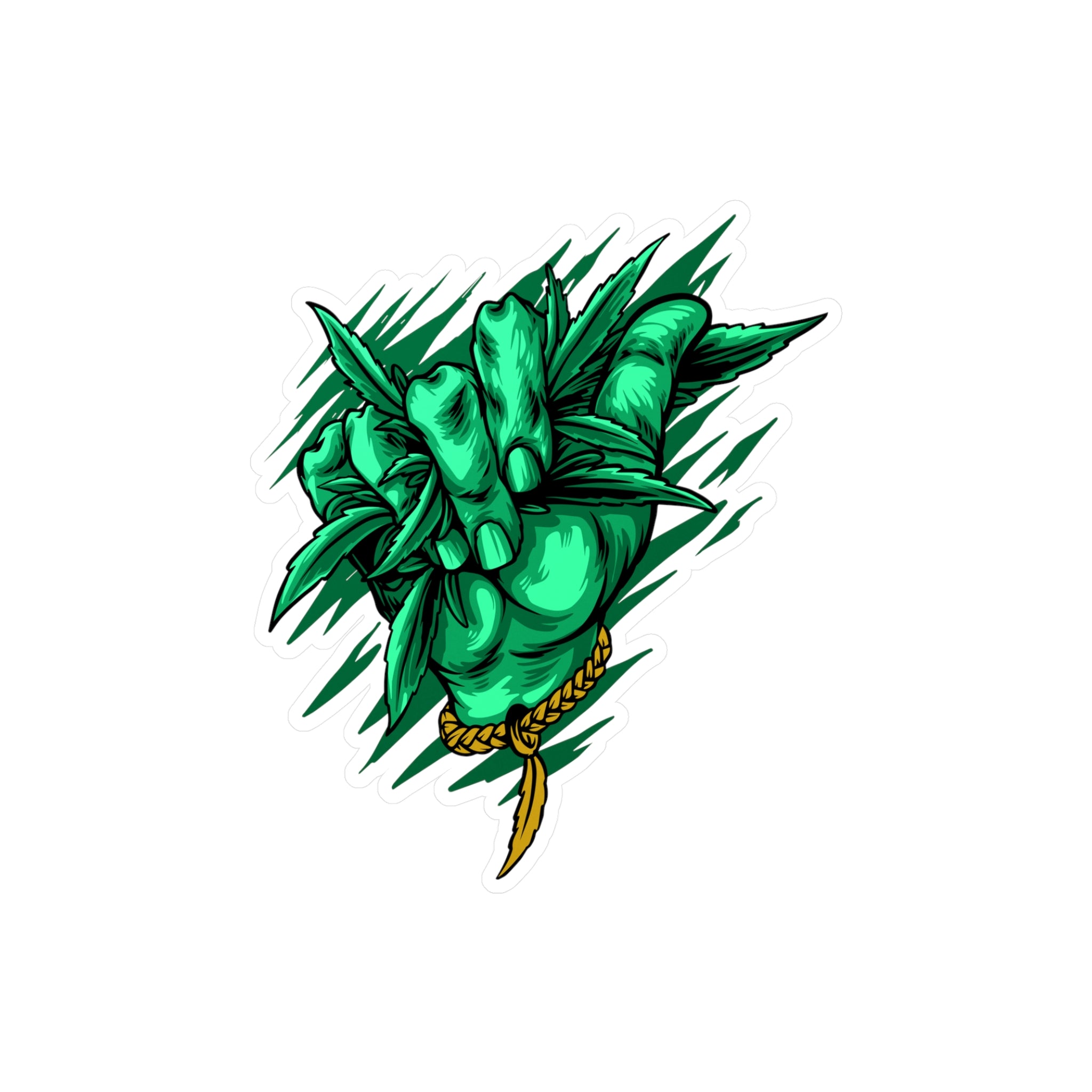 Cannabis Hand Vinyl Decal