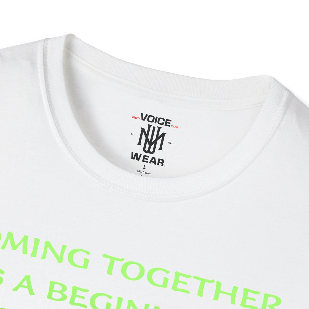 "Coming Together" - "moti-Voice-tion Wear" T-Shirt