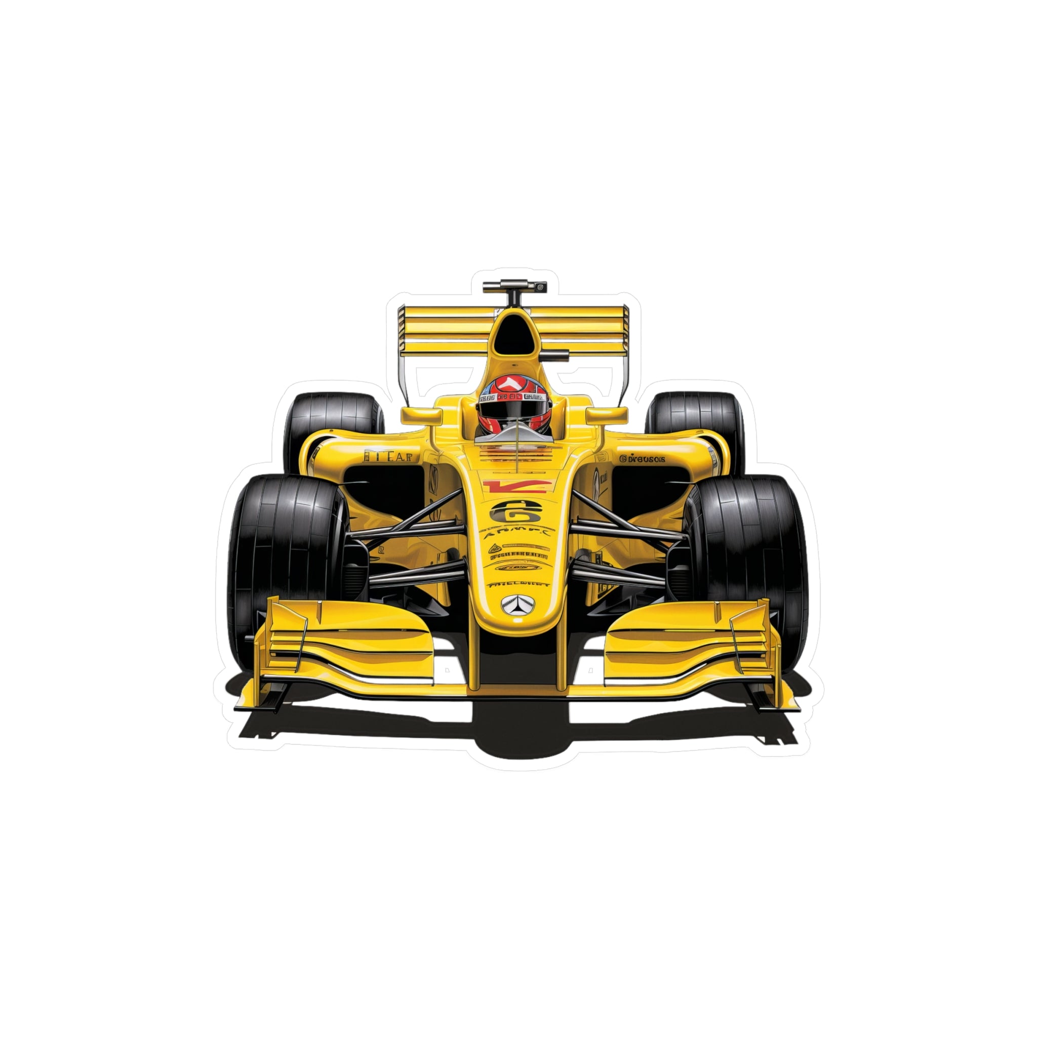 F1 Car #9 Vinyl Decal