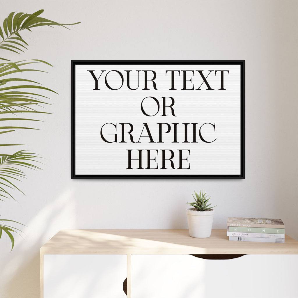 Custom Personalized Framed Canvas Print